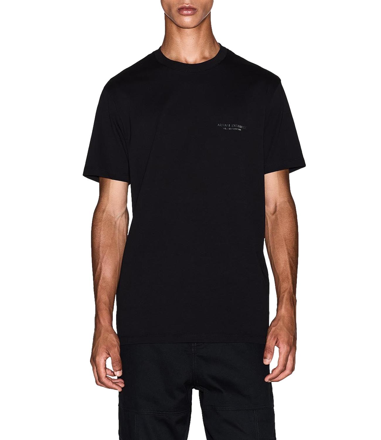 T-shirt Armani Exchange nera logo piccolo