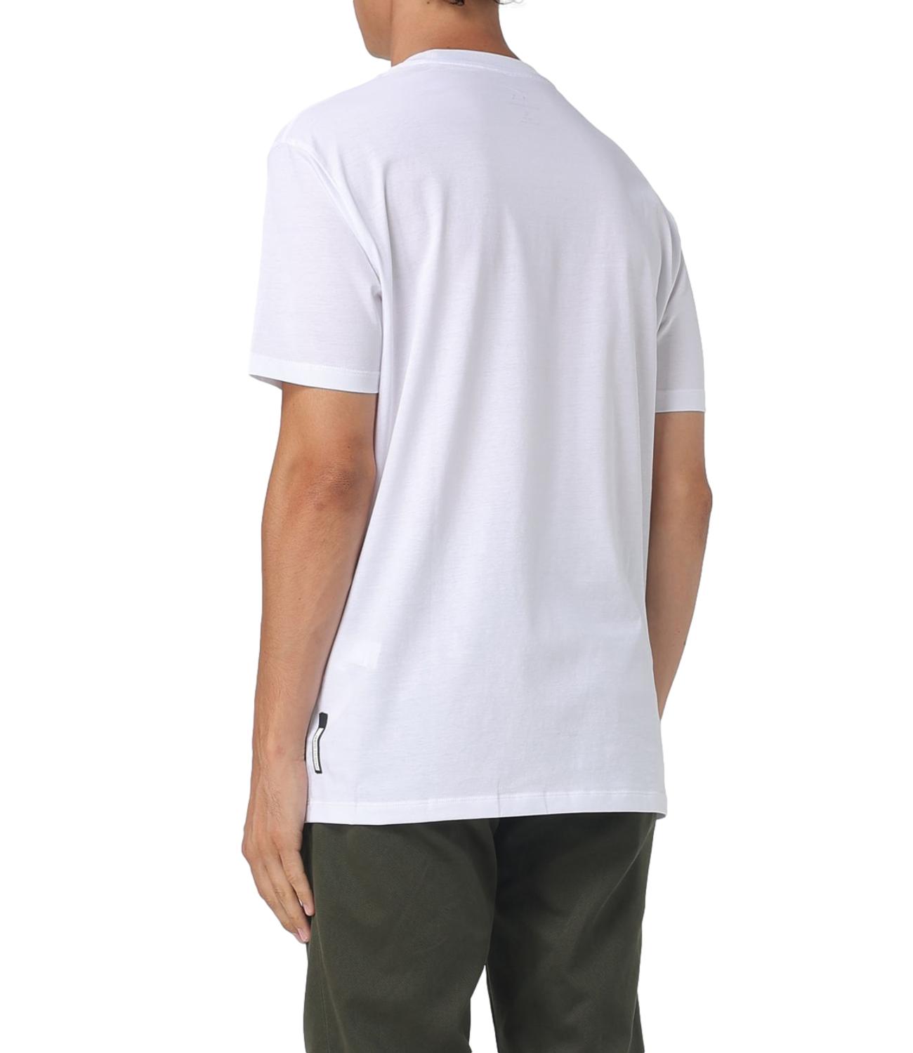 T-Shirt bianca girocollo a maniche corte Bianca Uomo