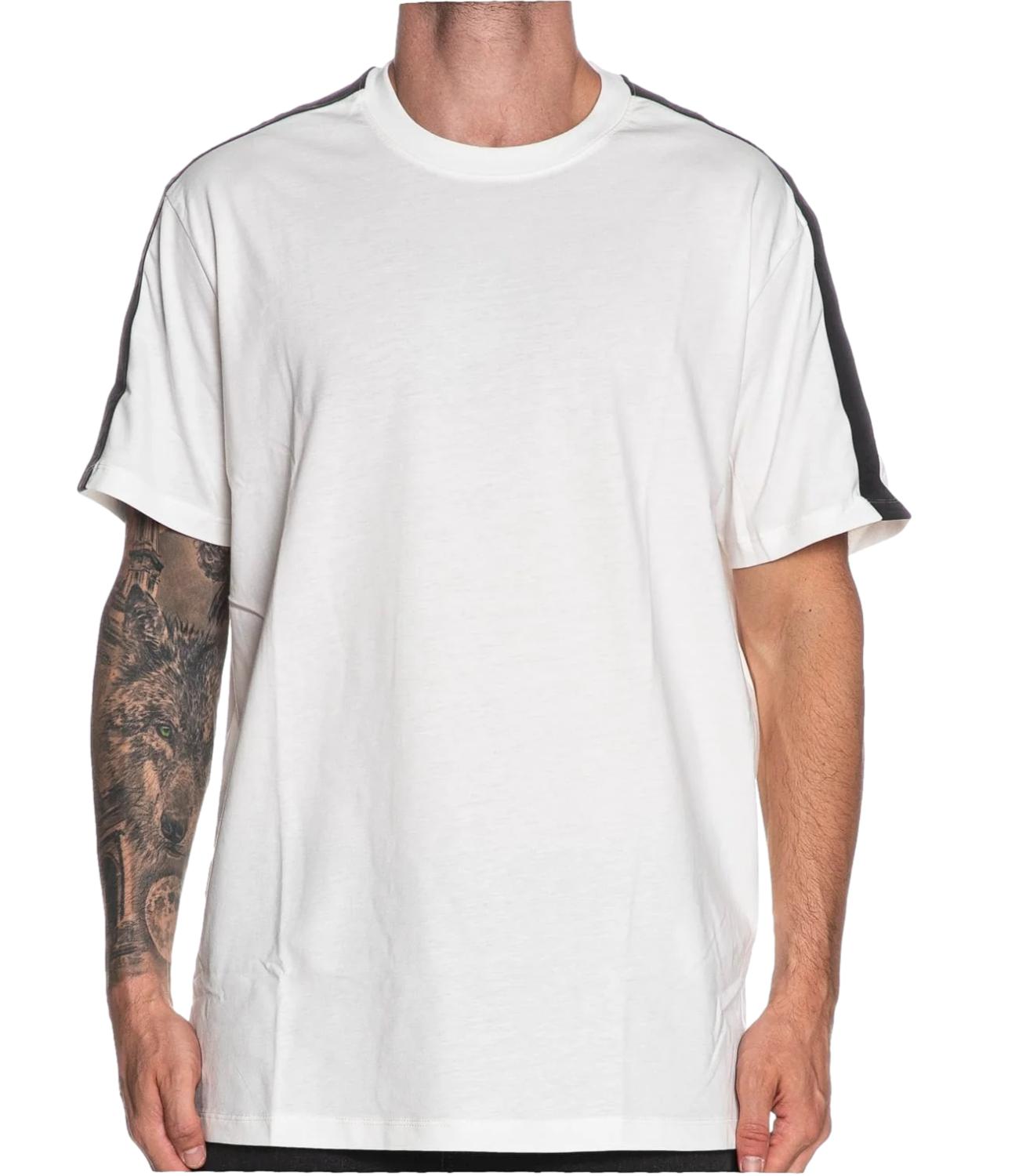 T-shirt Armani Exchange Bianca e Nera a maniche corte con inserti a contrasto