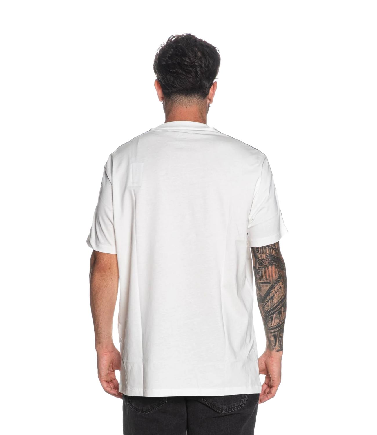 T-shirt Armani Exchange Bianca e Nera a maniche corte con inserti a contrasto