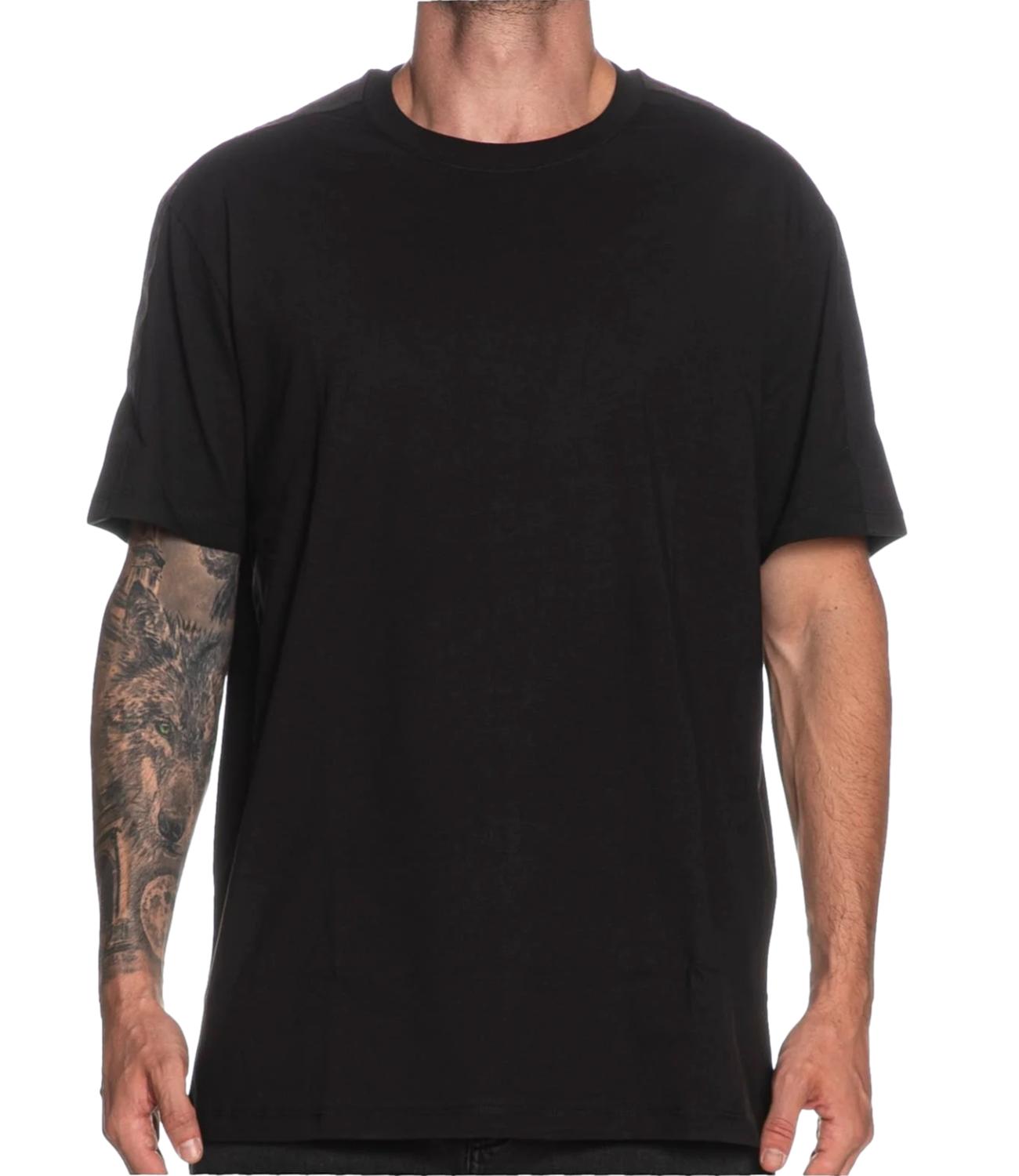 T-shirt nera basic Armani Exchange a maniche corte Uomo