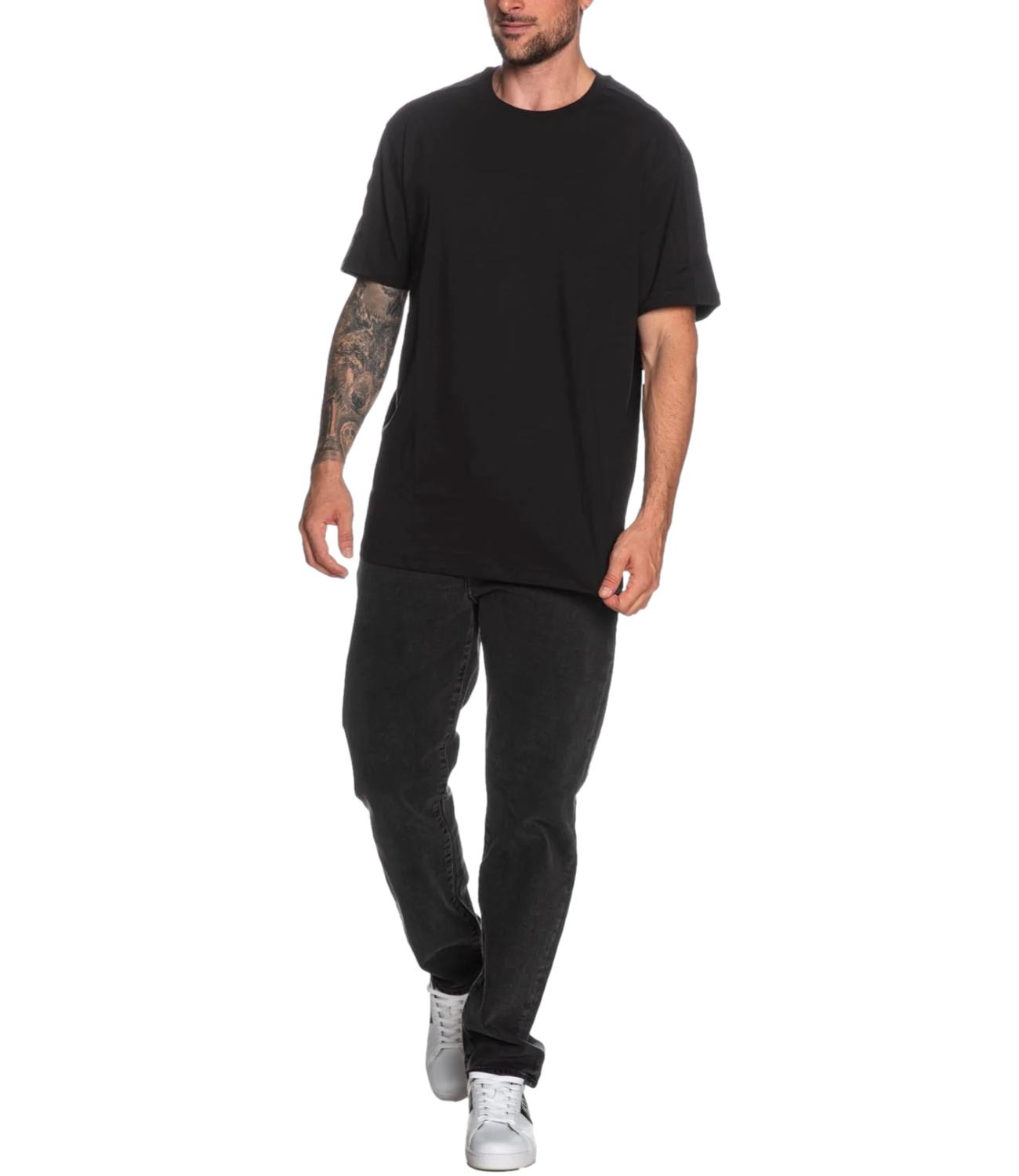 T-shirt nera basic Armani Exchange a maniche corte Uomo