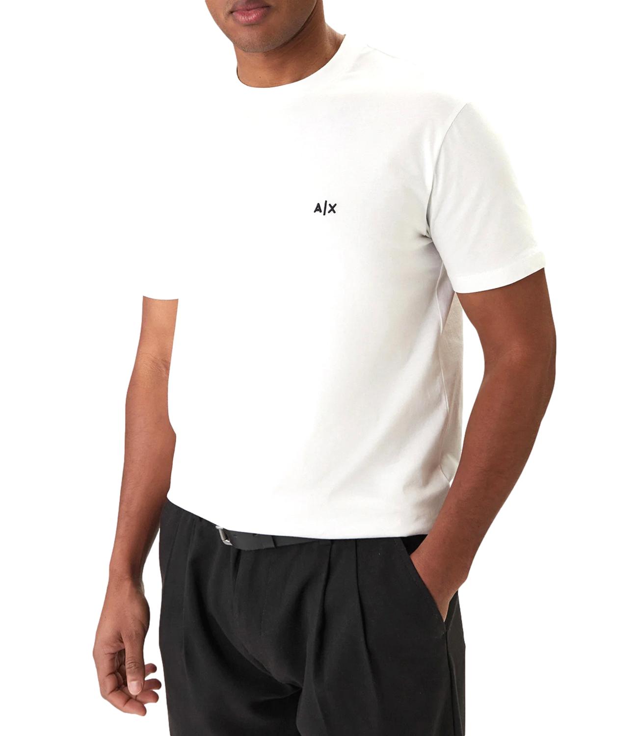 T-shirt bianca con logo A|X Bianca Uomo