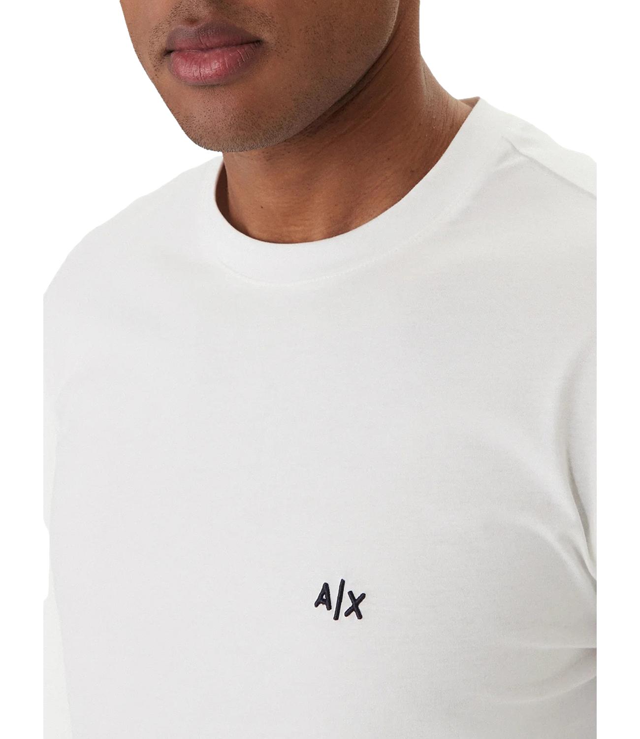 T-shirt bianca con logo A|X Bianca Uomo