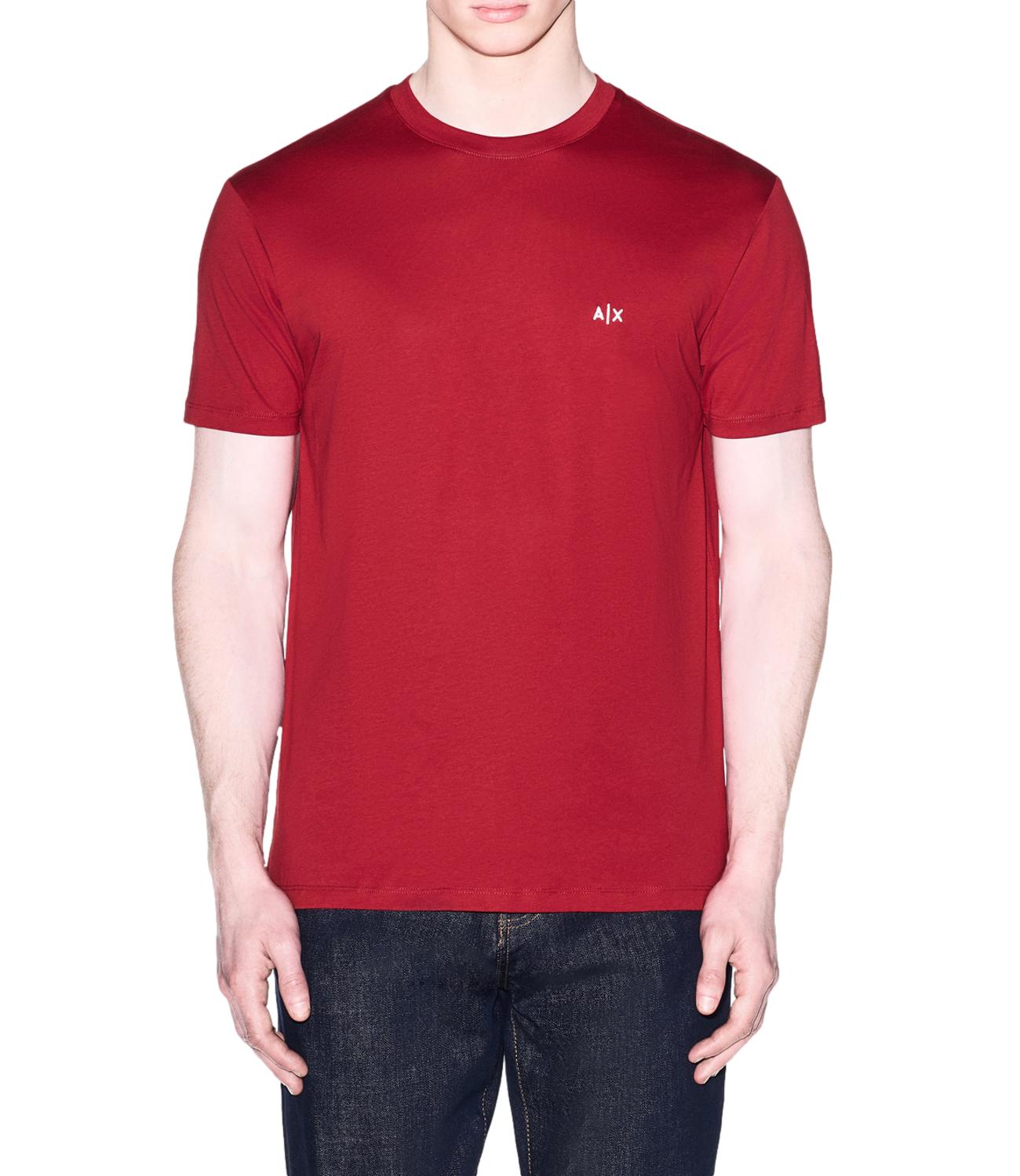 AX T-Shirt in jersey di cotone rosso uomo