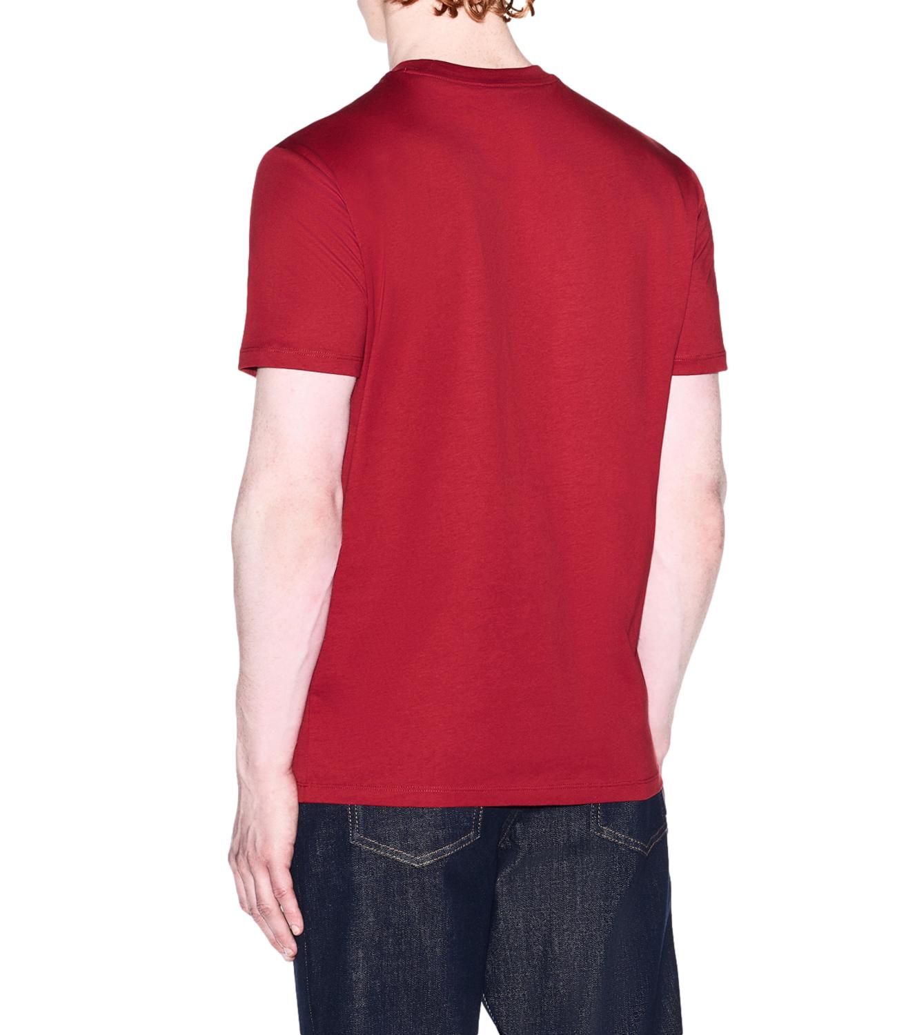 AX T-Shirt in jersey di cotone rosso uomo