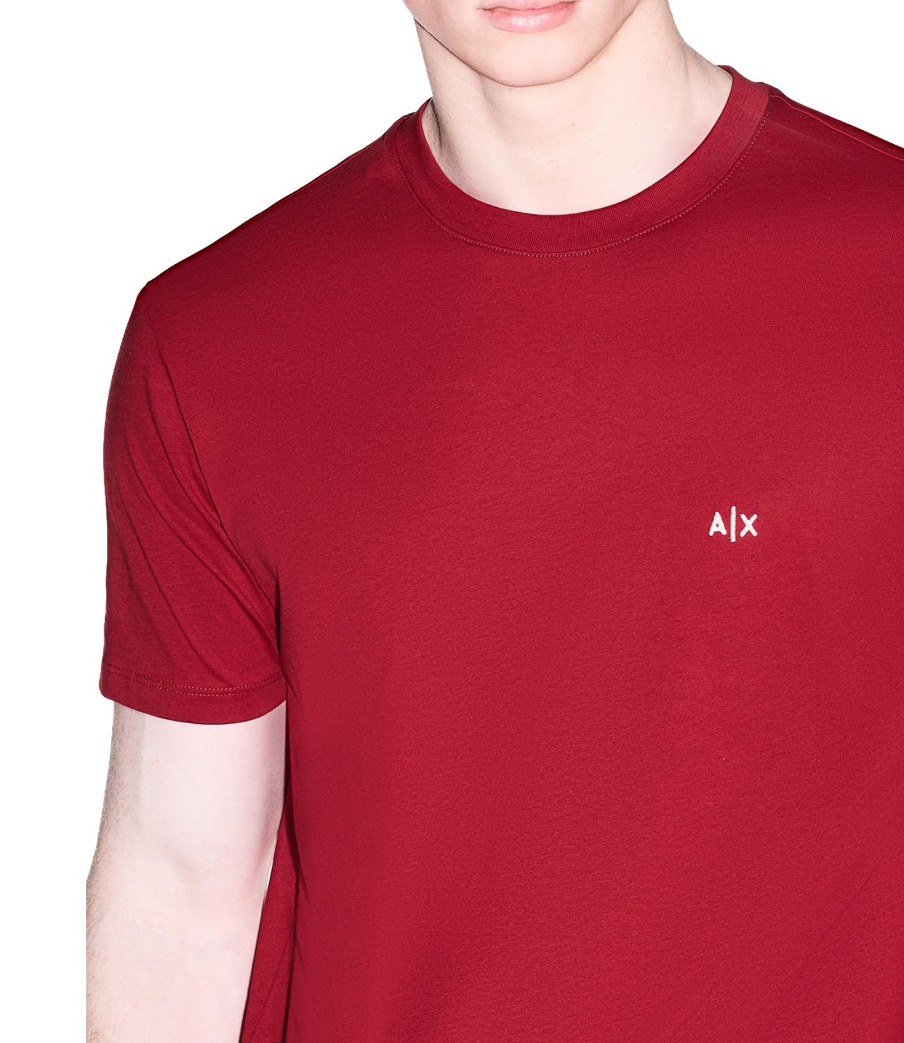 AX T-Shirt in jersey di cotone rosso uomo