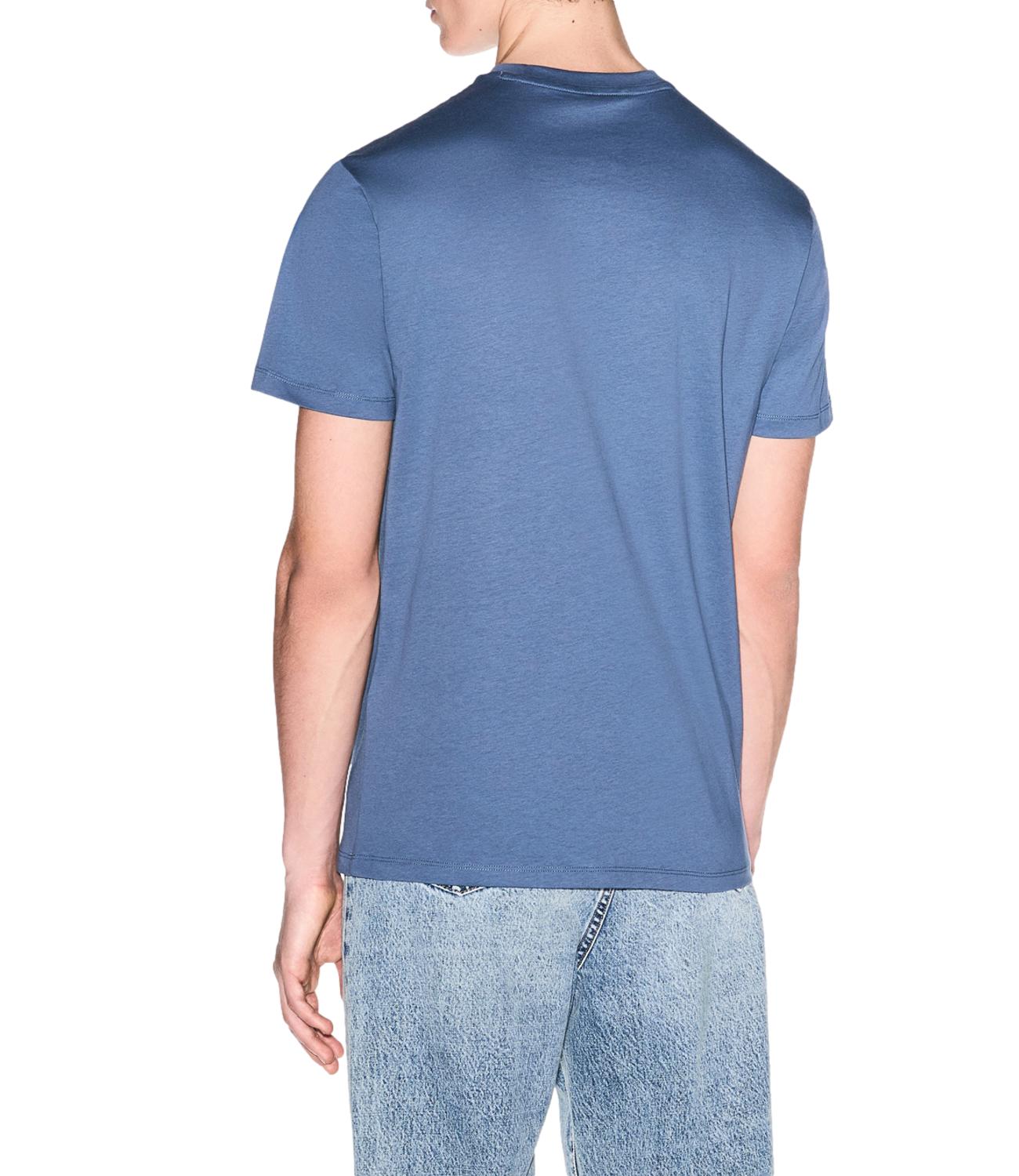 AX T-Shirt in jersey di cotone azzurro uomo