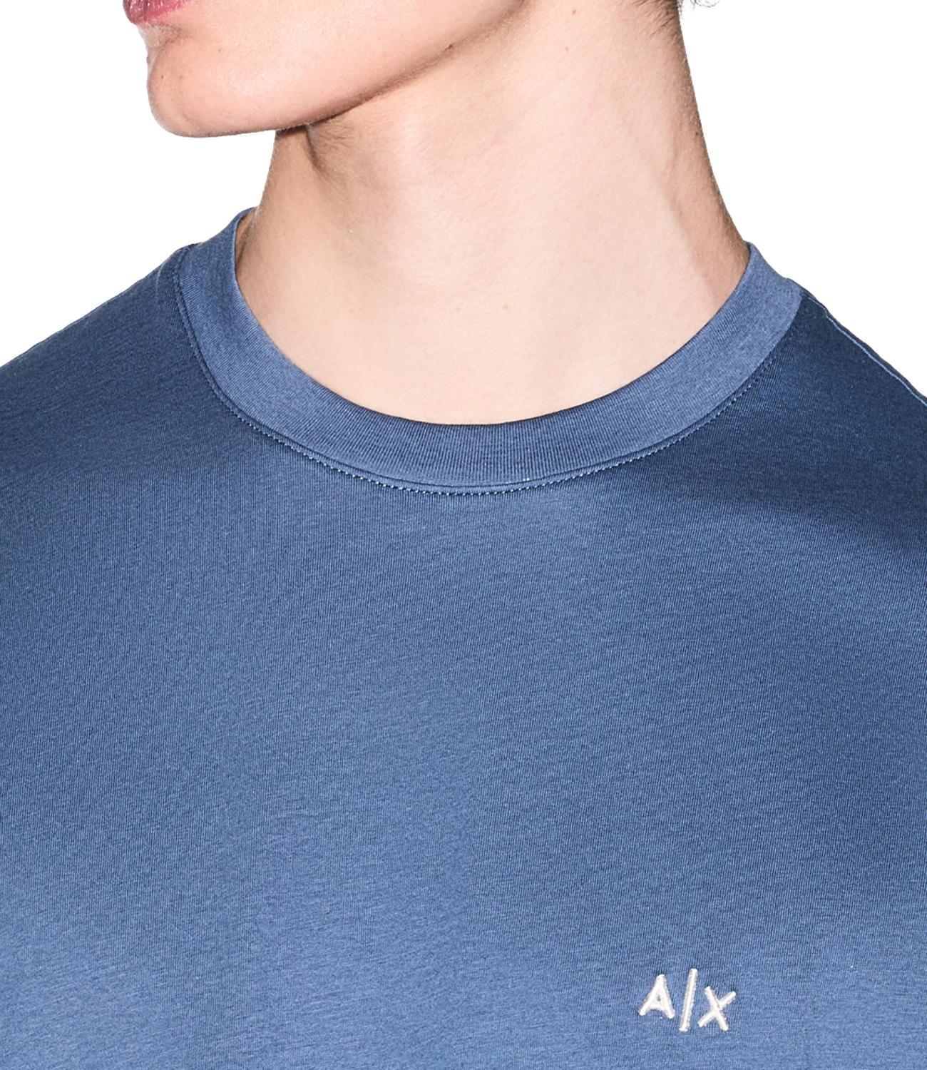 AX T-Shirt in jersey di cotone azzurro uomo