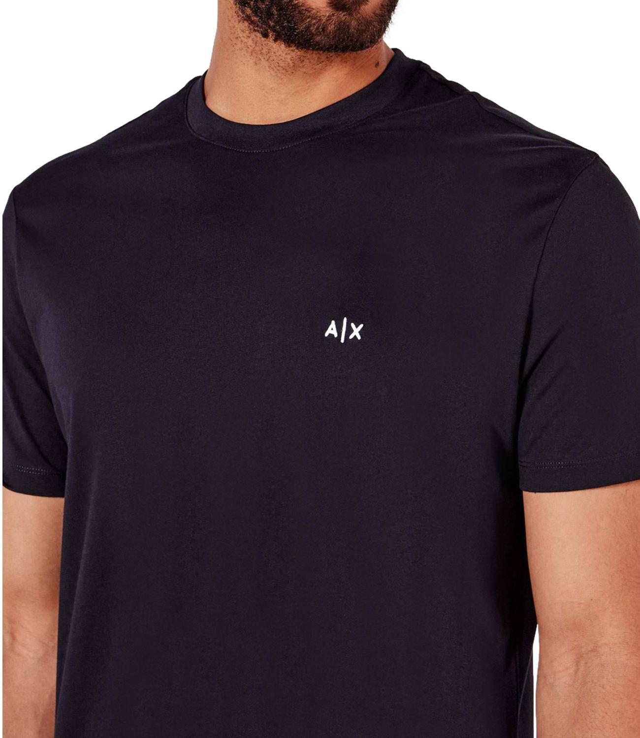 T-shirt blu navy con logo A|X Blu Navy Uomo