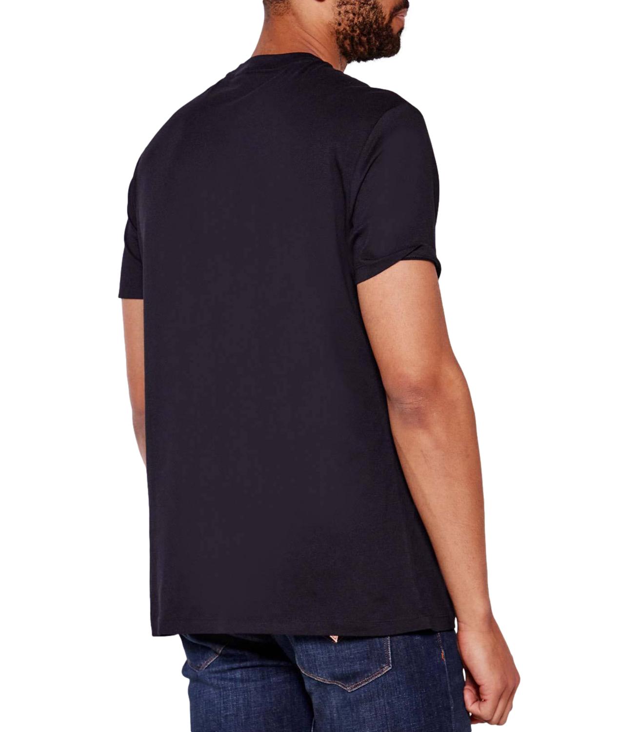 T-shirt blu navy con logo A|X Blu Navy Uomo