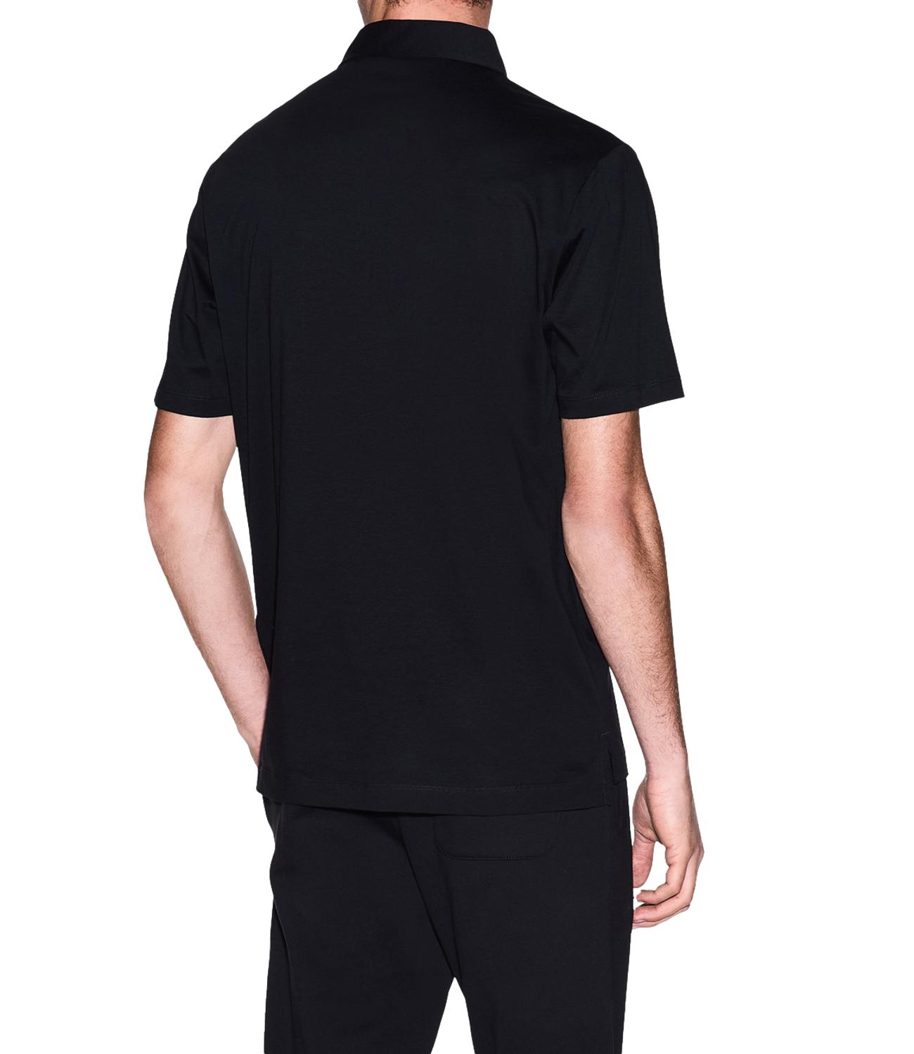 Polo Armani Exchange in piqué di cotone con patch logo gold