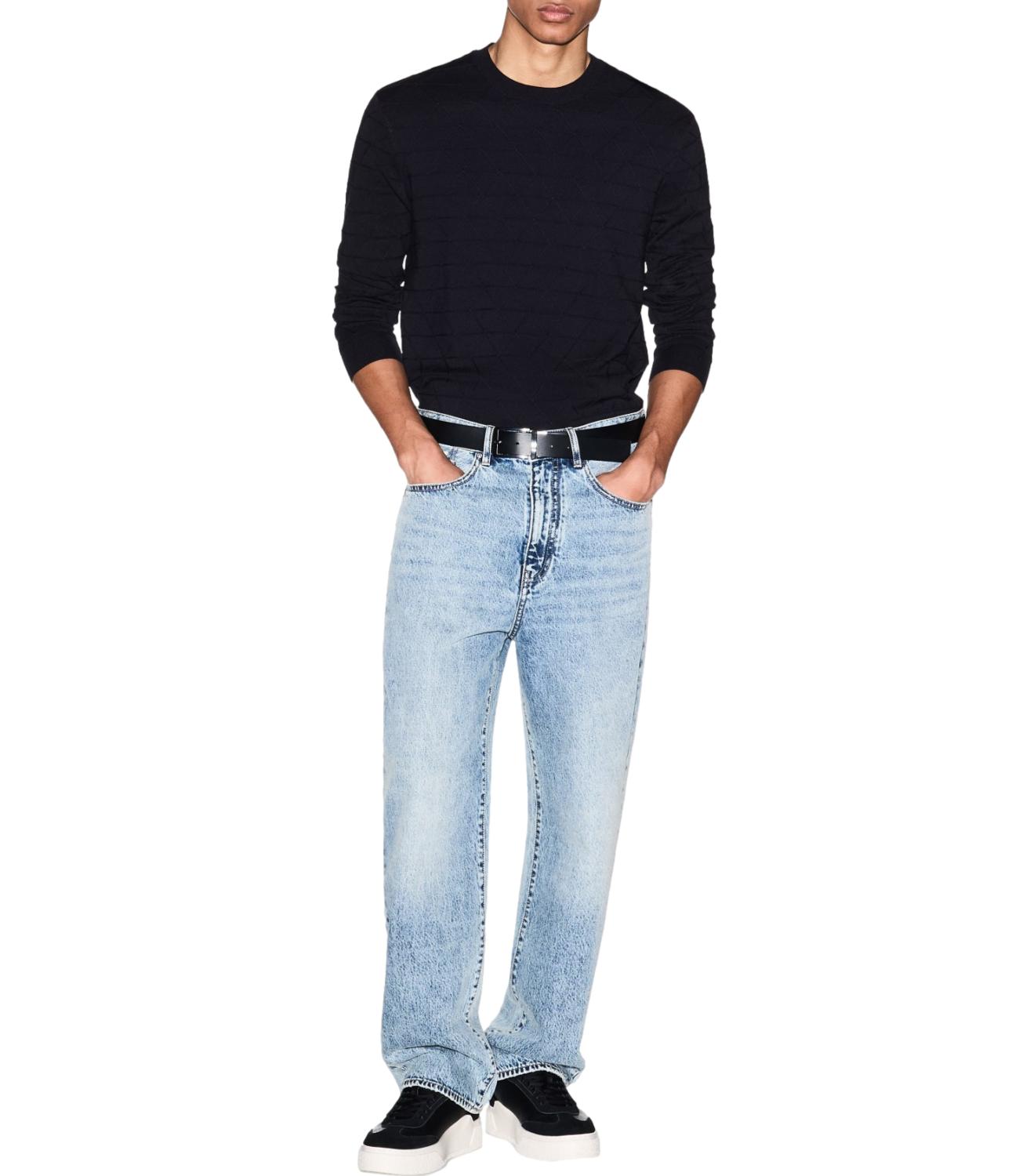 Pullover Armani Exchange XM002435AF10454 Uomo - Deep Navy Rhombus