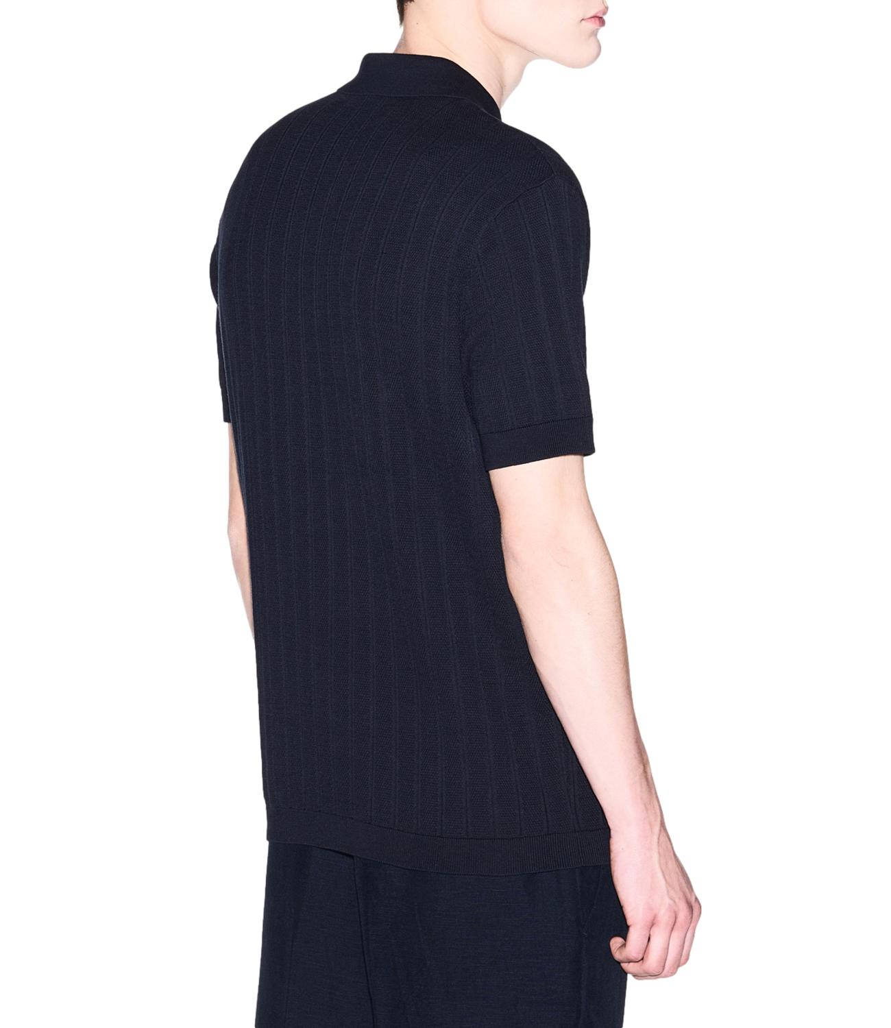 Armani Exchange Polo blu in misto cotone regular fit