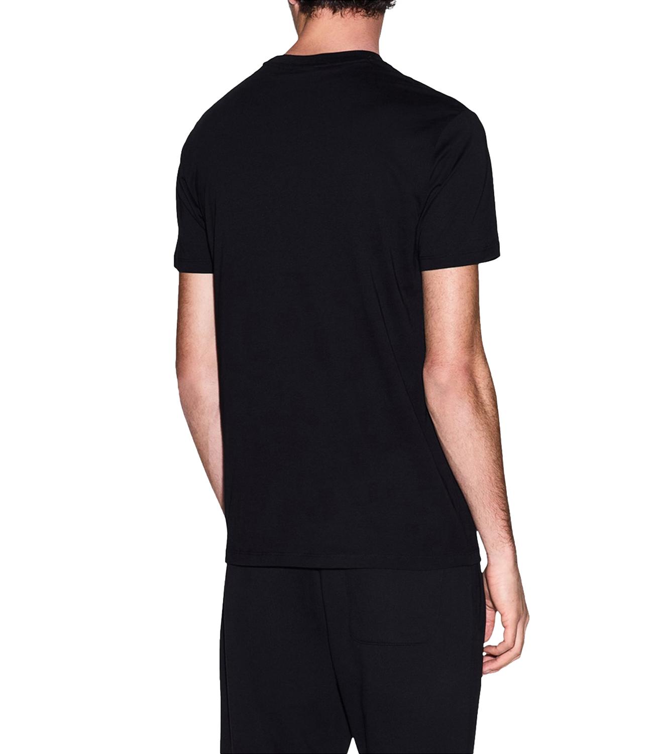 T-shirt Armani Exchange Nera con logo A|X gold Uomo