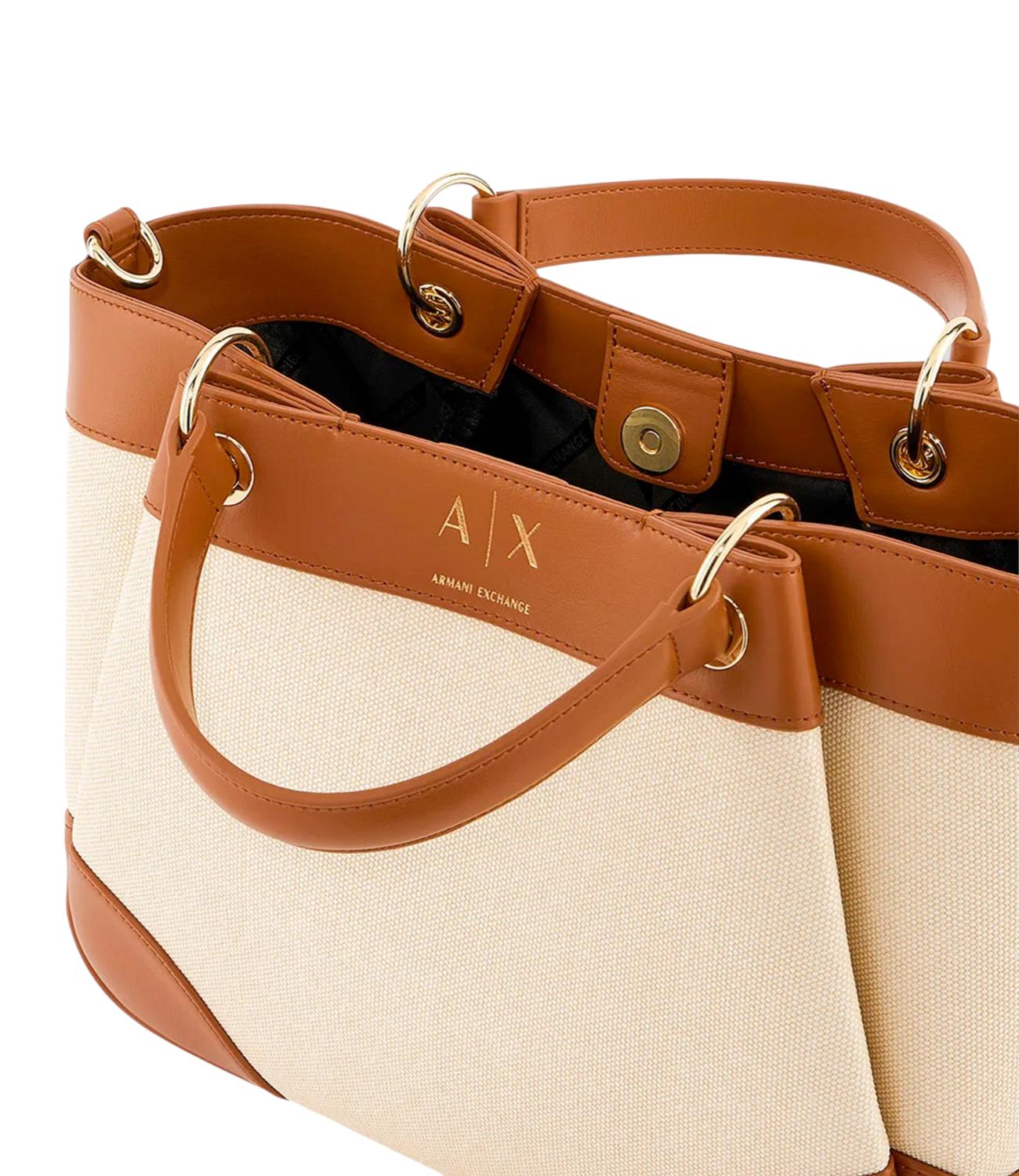 Borsa Armani Exchange XW000393AF22518 Donna - Natural / Saline Cla