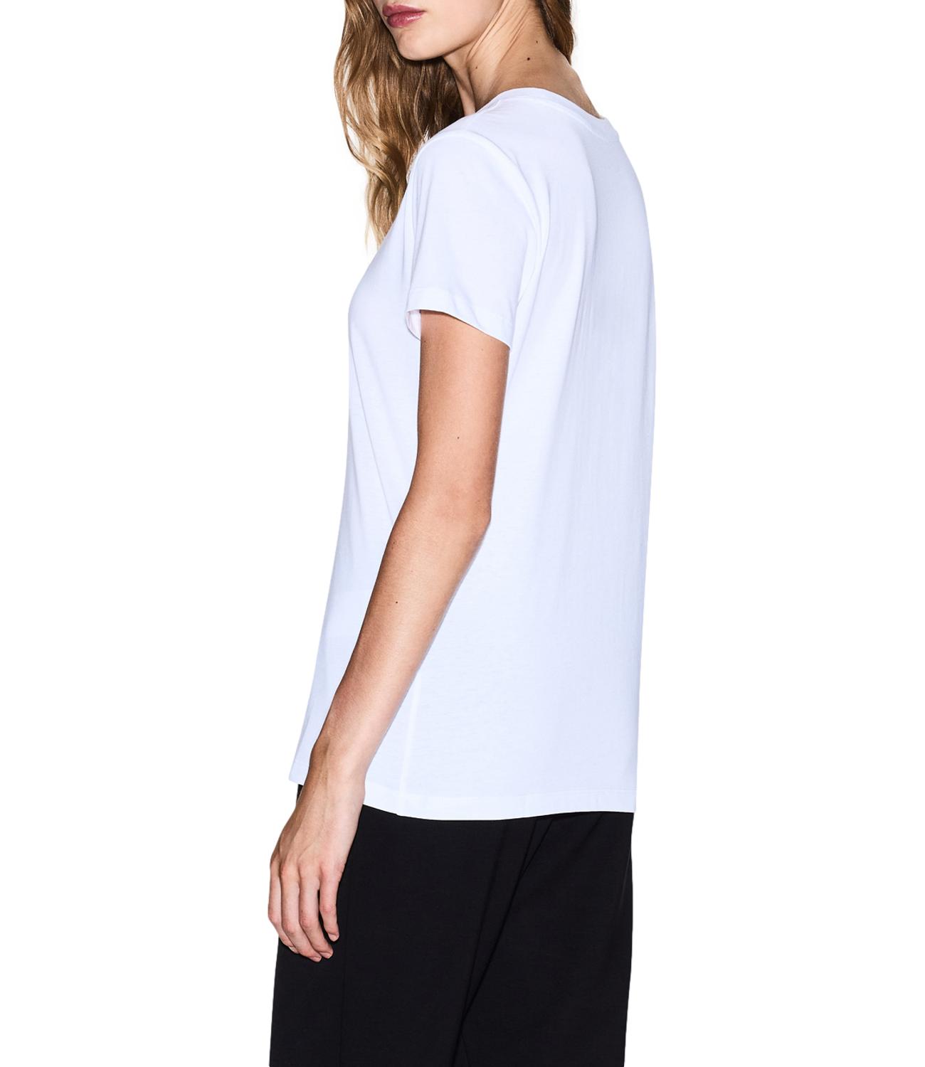 T-shirt Armani Exchange con logo A|X luminoso Bianca Donna