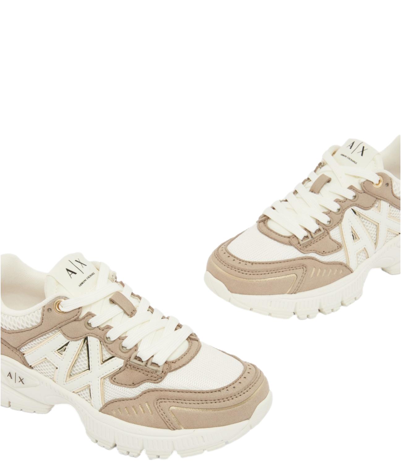 Sneakers AX in Microsuede beige donna