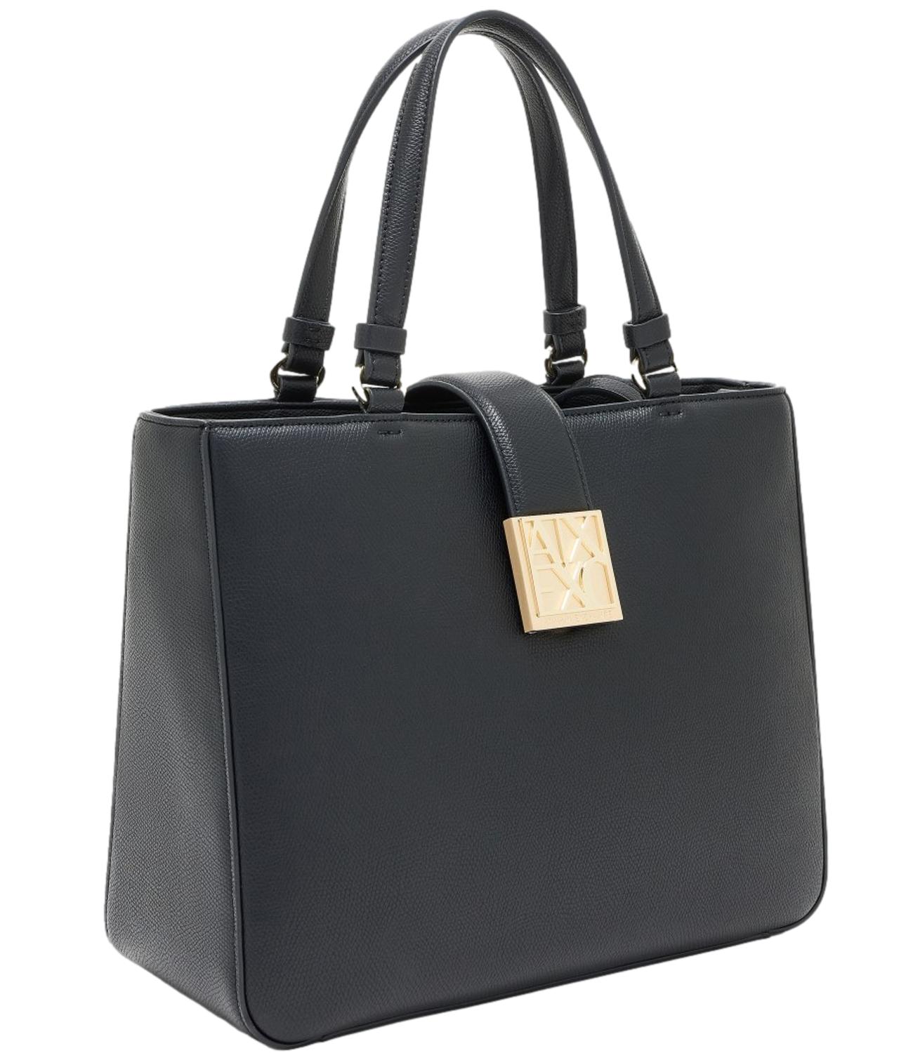 Armani Exchange Shopping Bag nero donna