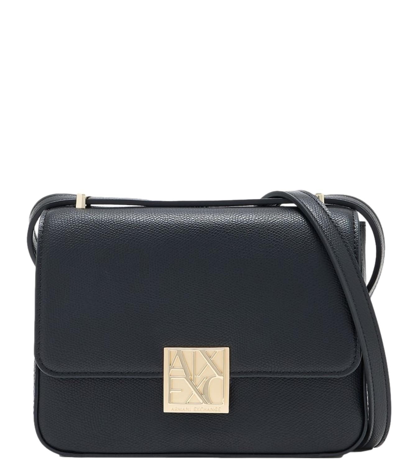 Borsa a tracolla Armani Exchange con logo A|X Nera Donna