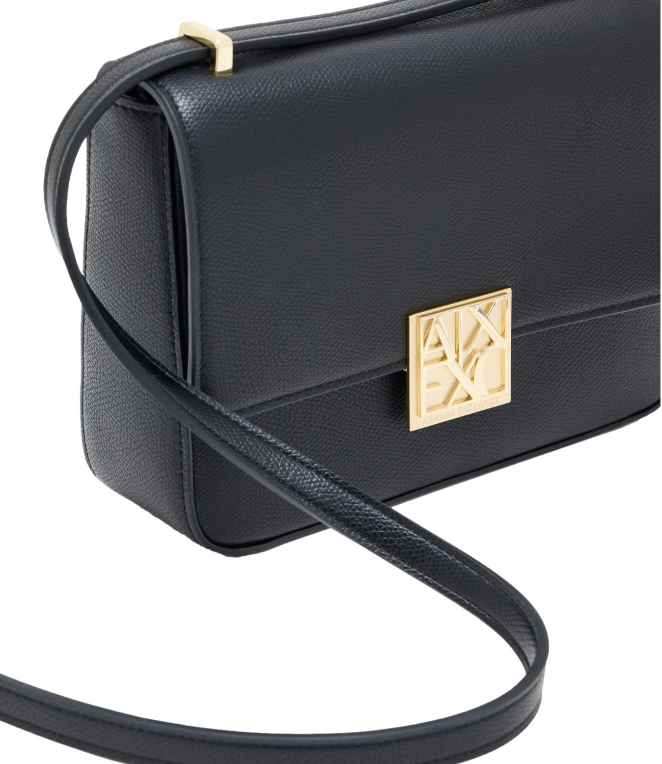 Borsa a tracolla Armani Exchange con logo A|X Nera Donna