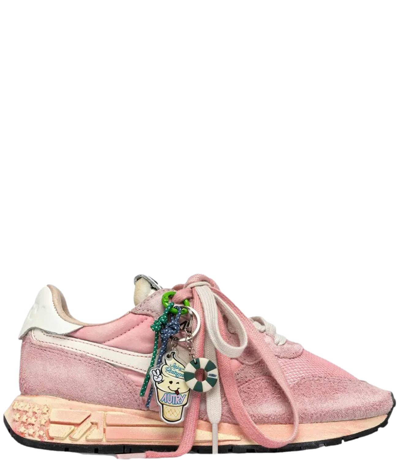 SNEAKERS REELWIND SUPER VINTAGE IN NYLON E SUEDE ROSA