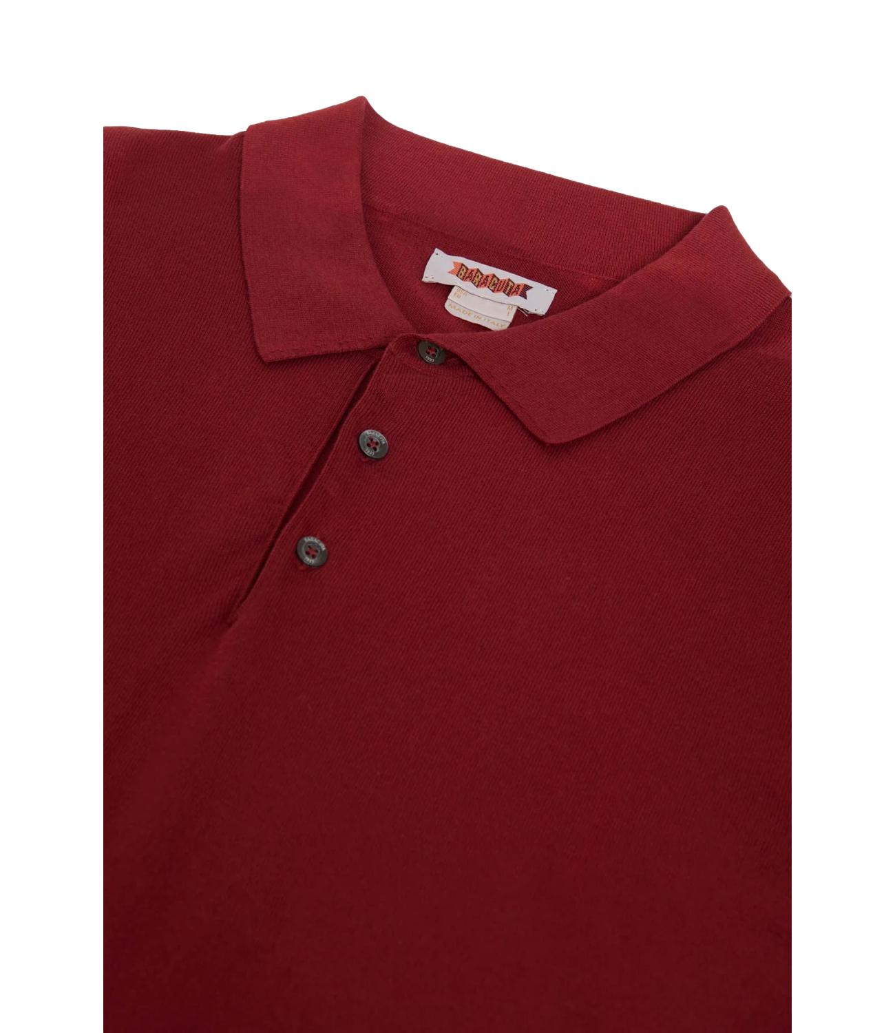 Ss Polo Knit oxblood