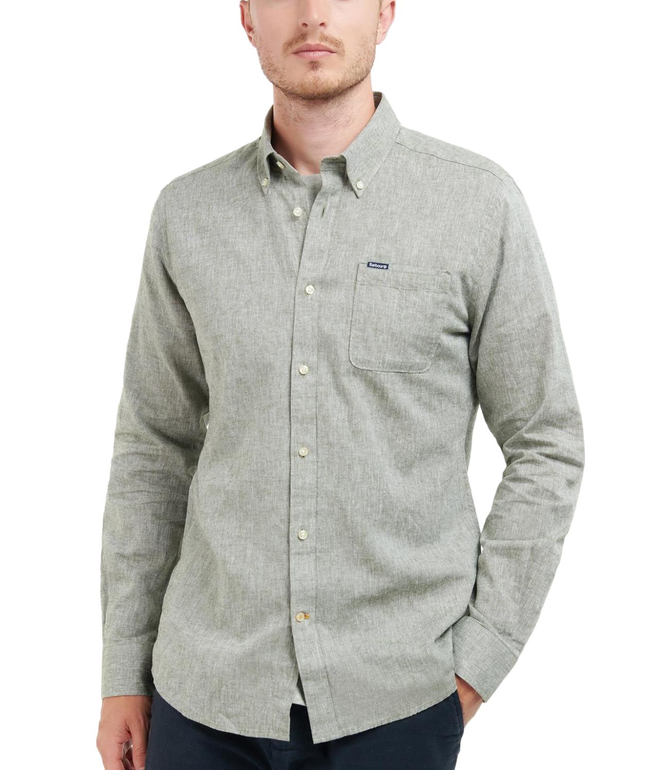 camicia salvia uomo