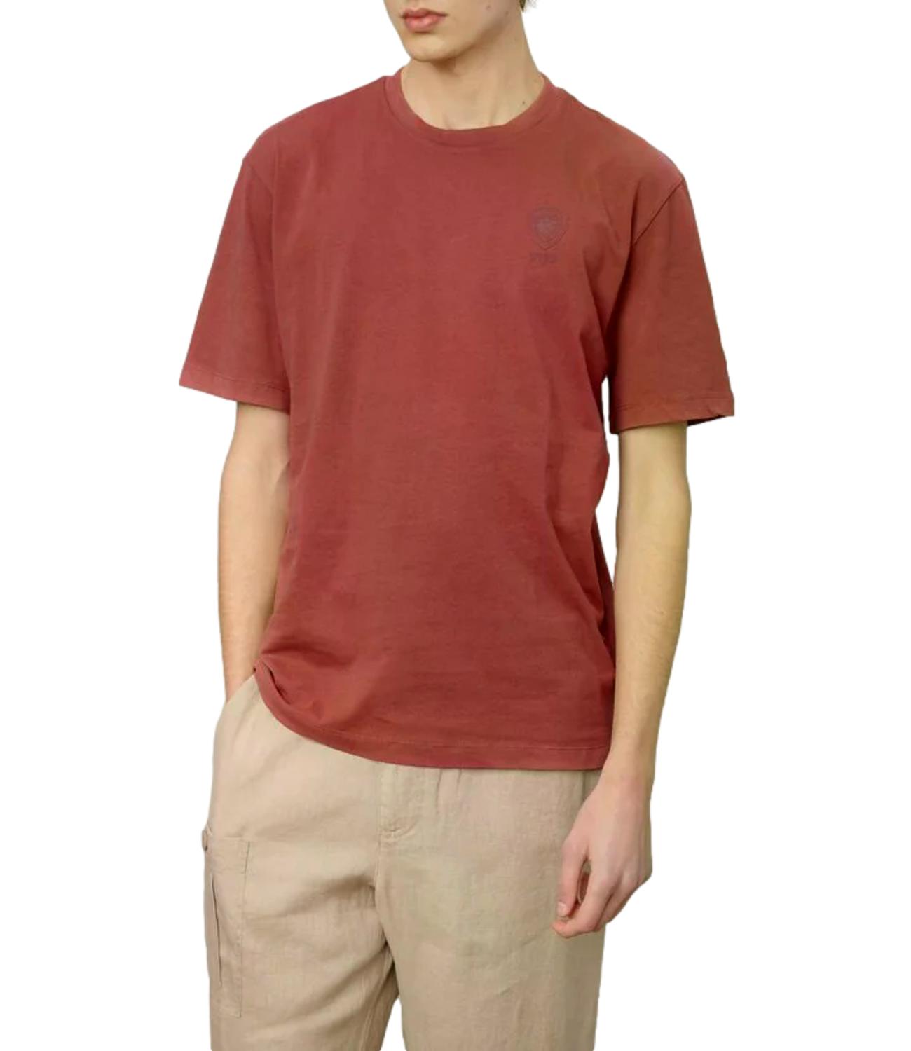 T-Shirt Blauer 26SBLUH02302-007439 Uomo - Mattone Inglese