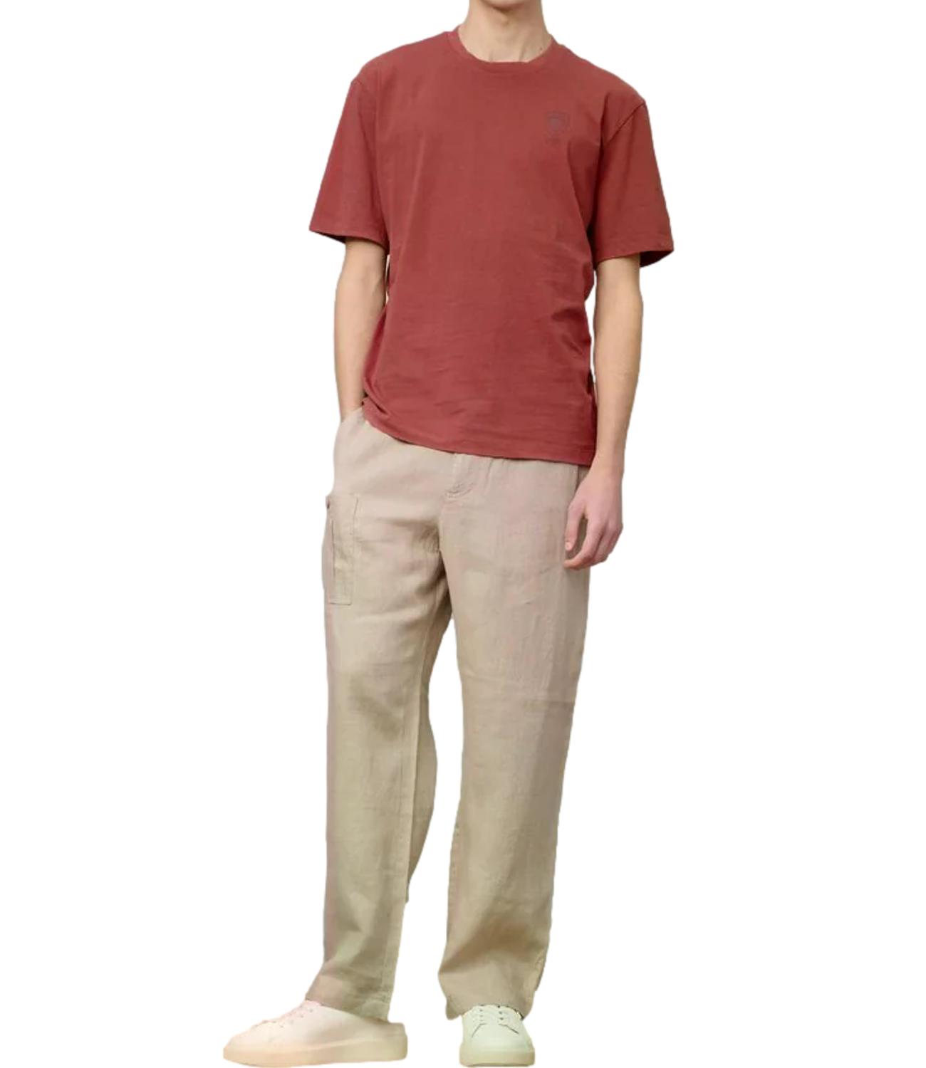 T-Shirt Blauer 26SBLUH02302-007439 Uomo - Mattone Inglese