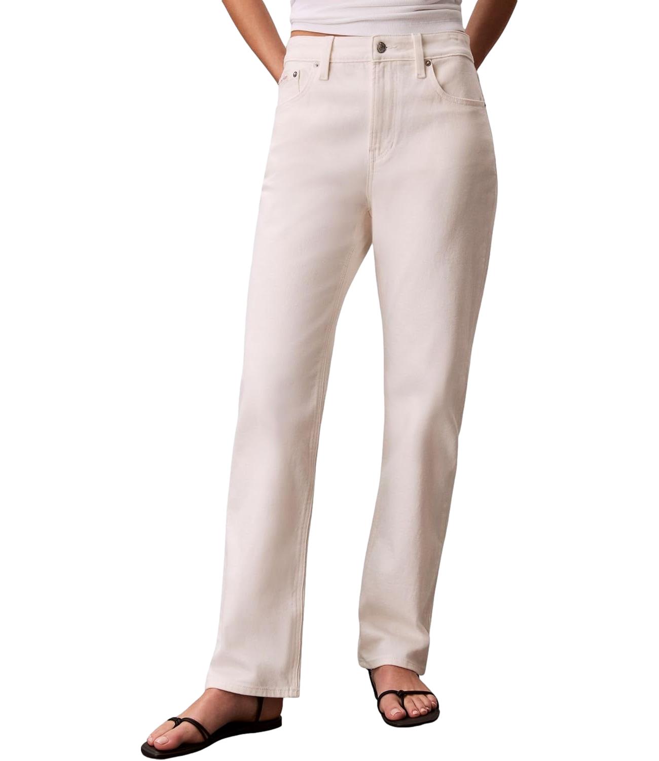 Jeans Calvin Klein LV047F712G Donna - Asn Chalk White