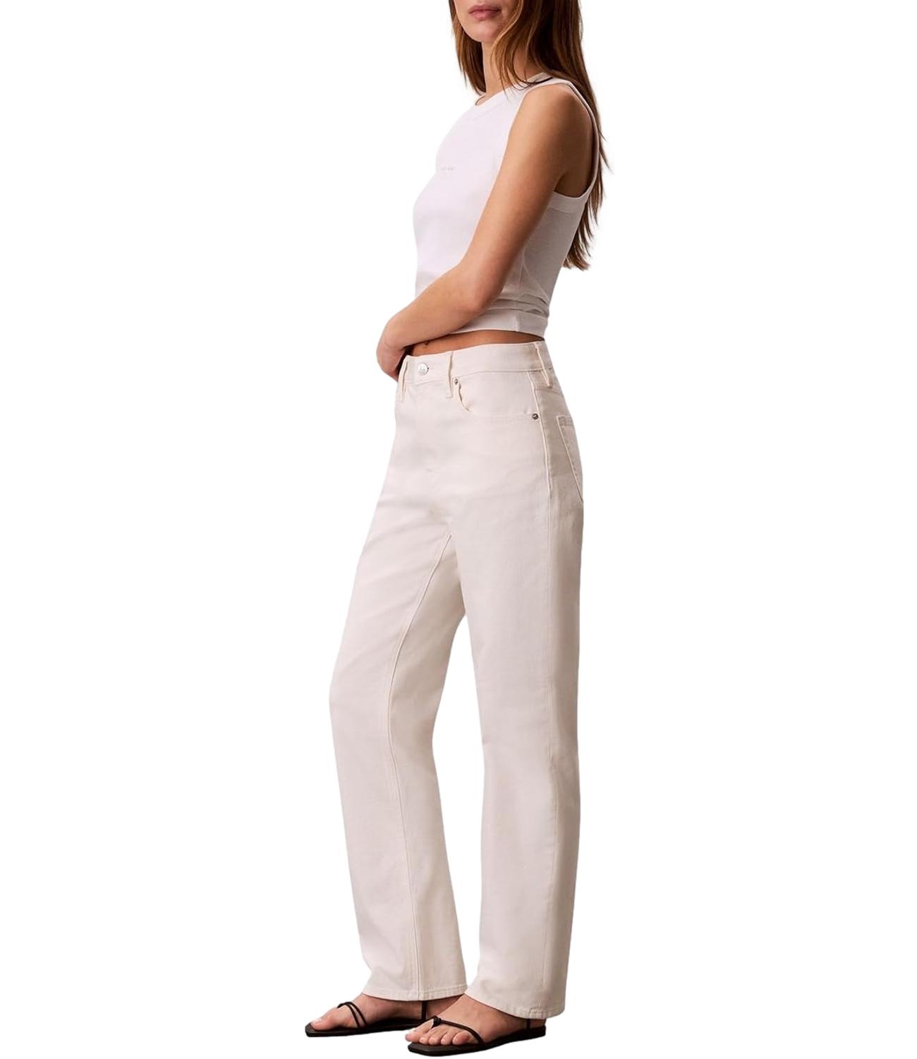 Jeans Calvin Klein LV047F712G Donna - Asn Chalk White