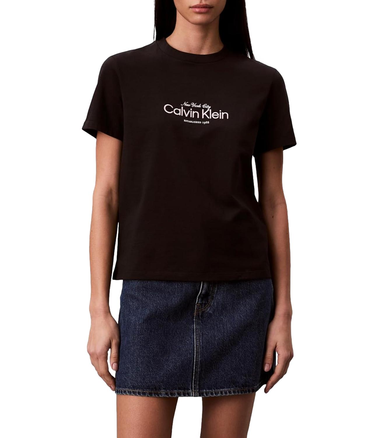 T-Shirt Calvin Klein LV047F810G Donna - Black