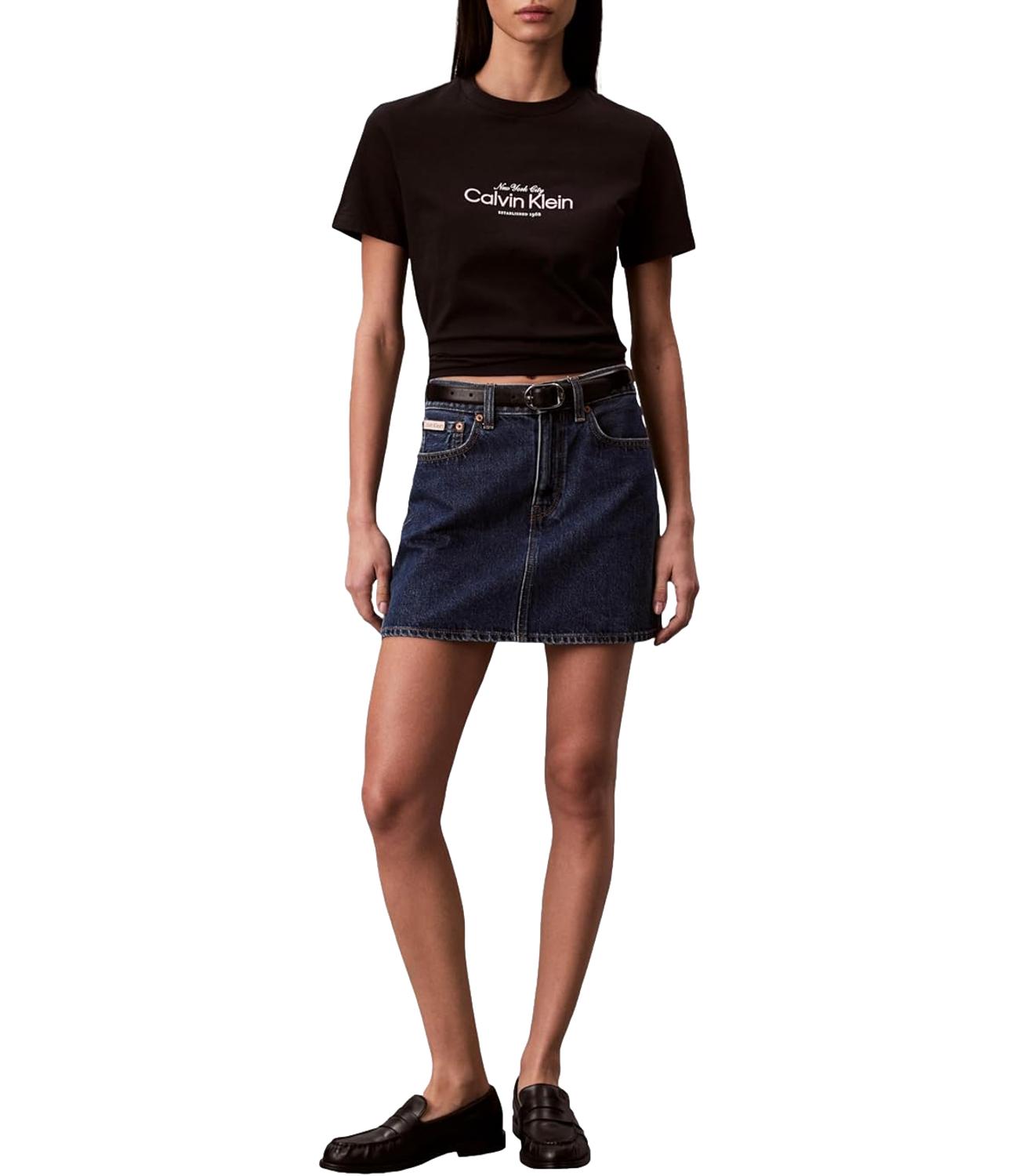 T-Shirt Calvin Klein LV047F810G Donna - Black