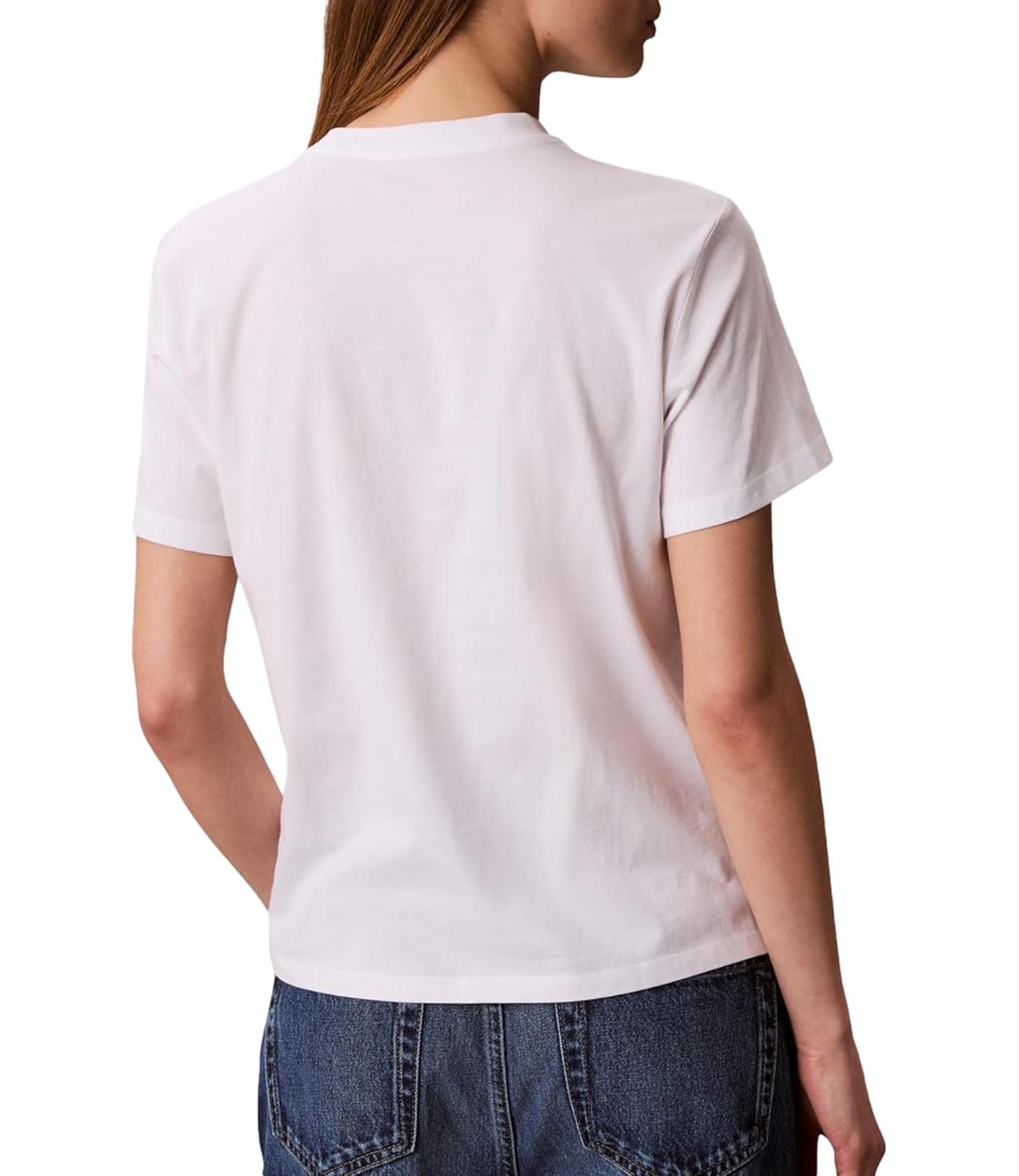 T-Shirt Calvin Klein LV047F810G Donna - Yaf Bright White