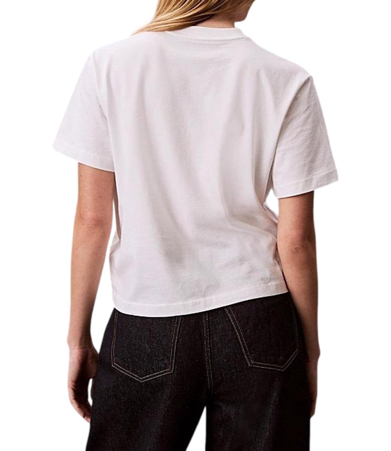 T-Shirt Calvin Klein LV047F820G Donna - Yaf Bright White