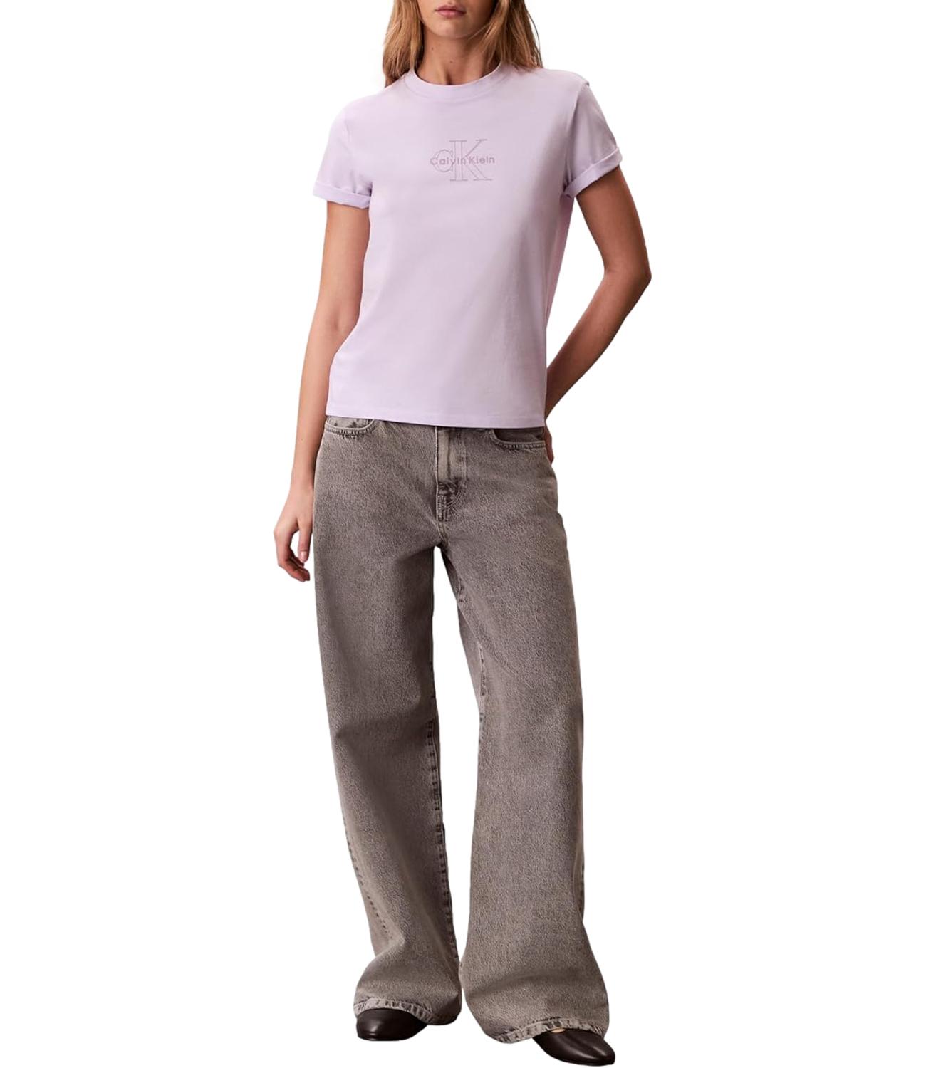 T-Shirt Calvin Klein LV047F831G Donna - 3oq Island Lilac