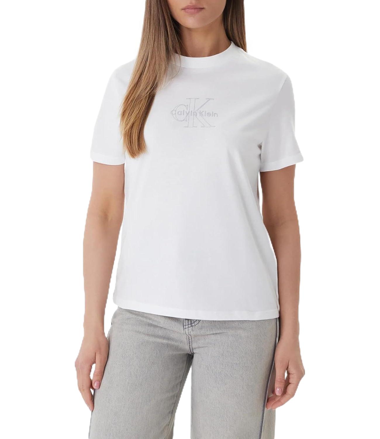 T-Shirt Calvin Klein LV047F831G Donna - Yaf Bright White