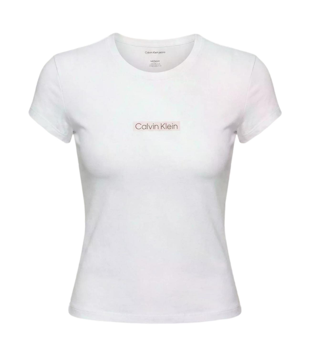 T-Shirt Calvin Klein LV047F842G Donna - Yaf Bright White