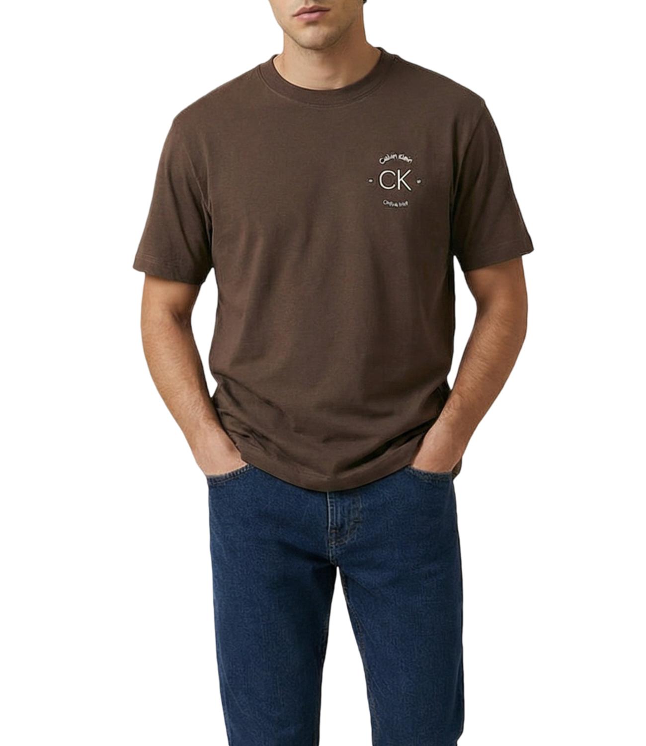 T-Shirt Calvin Klein LV04RE825G Uomo - 9o9 Warm Oak