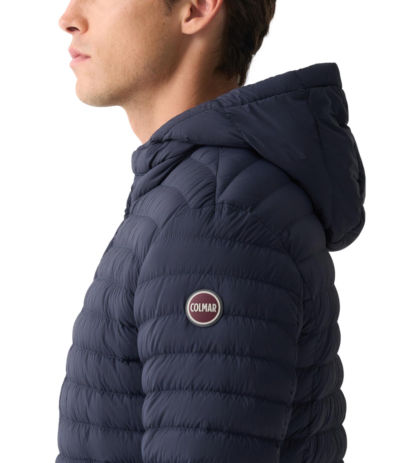 Hoodie Quilted Jacket,Natural Down Light Weight
