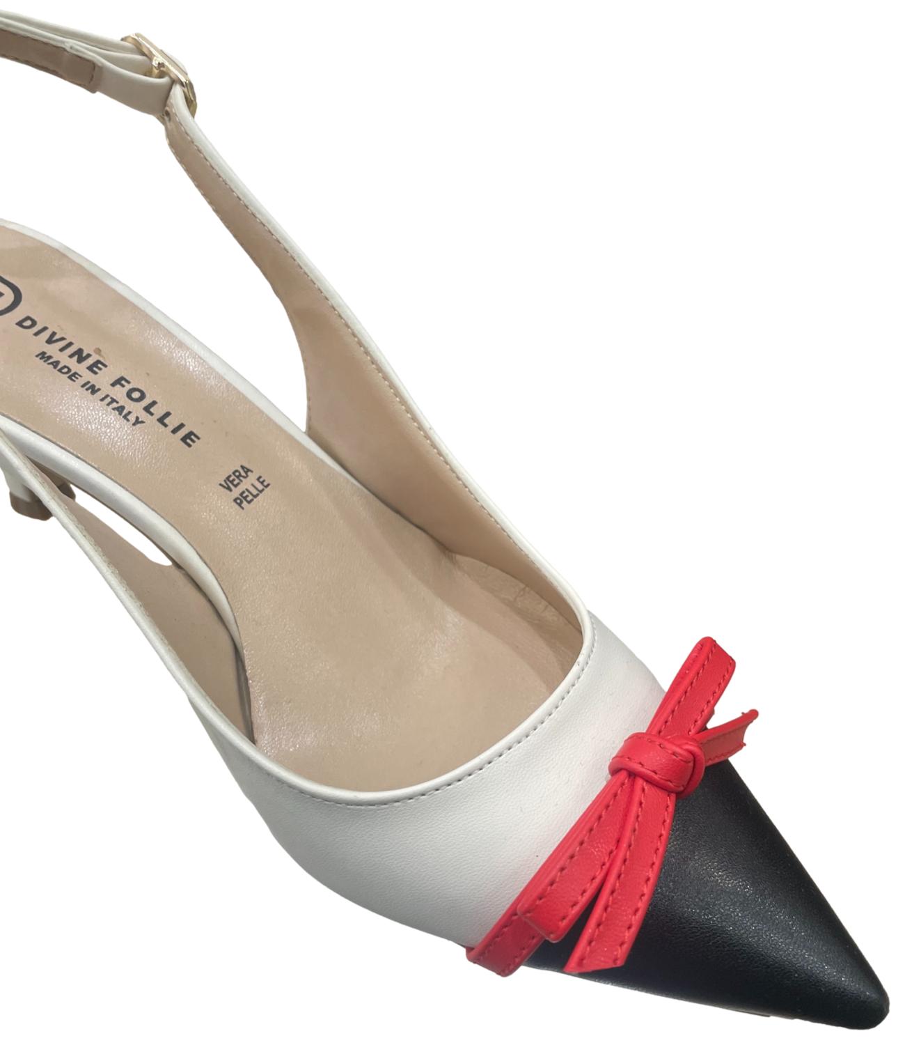 Divine Follie Décolleté Panna/Nero/Rosso