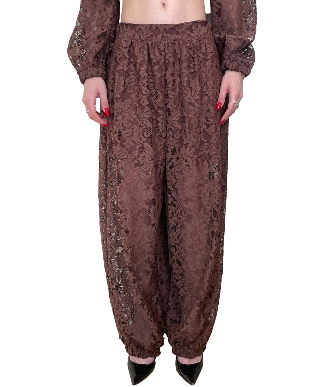 Dixie Pantalone Pizzo Moro Donna