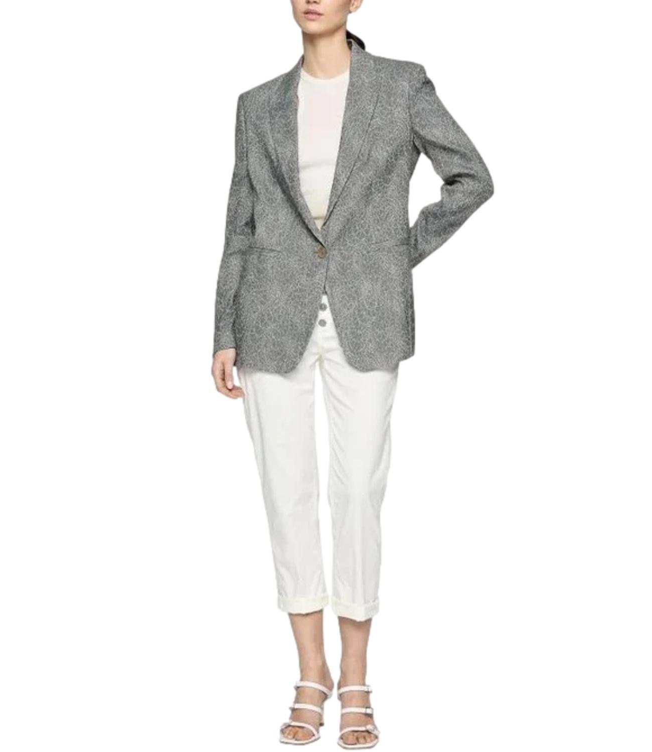Pantalone Koons Bottoni Gioielli bianco