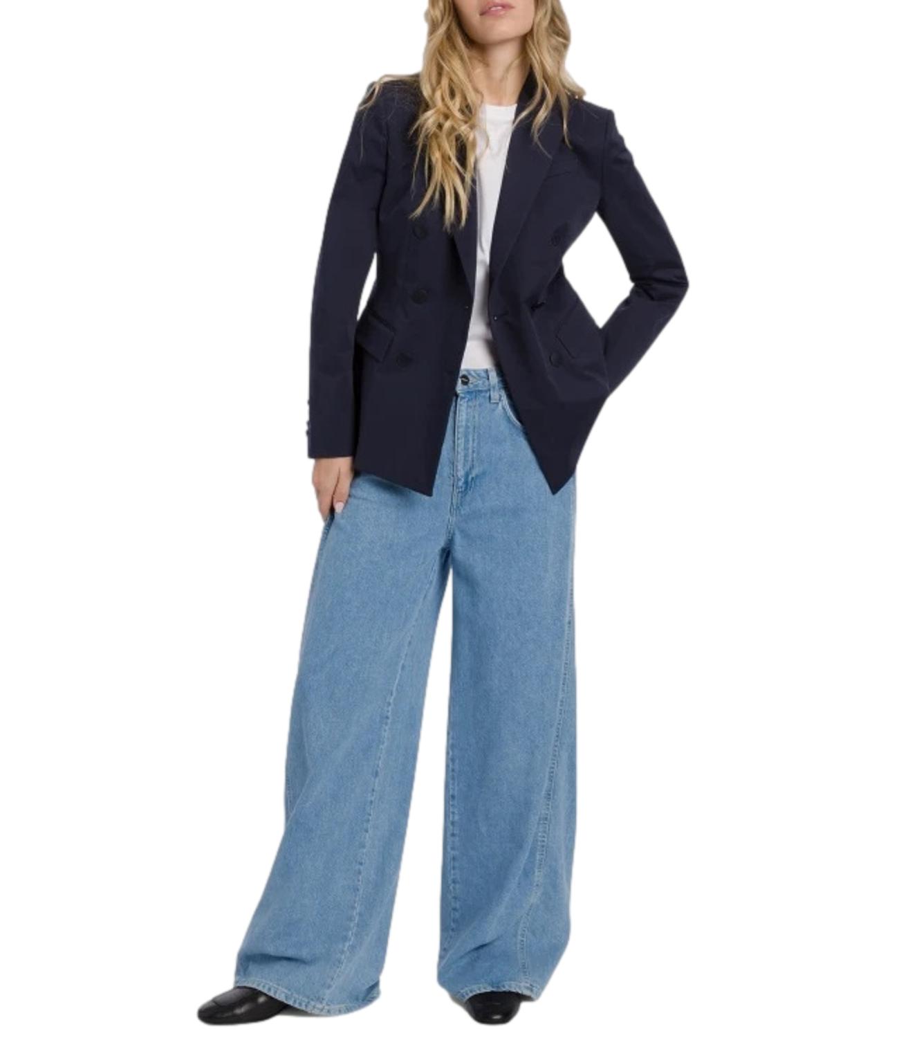 Dondup Jeans Cristy wide leg blu denim donna