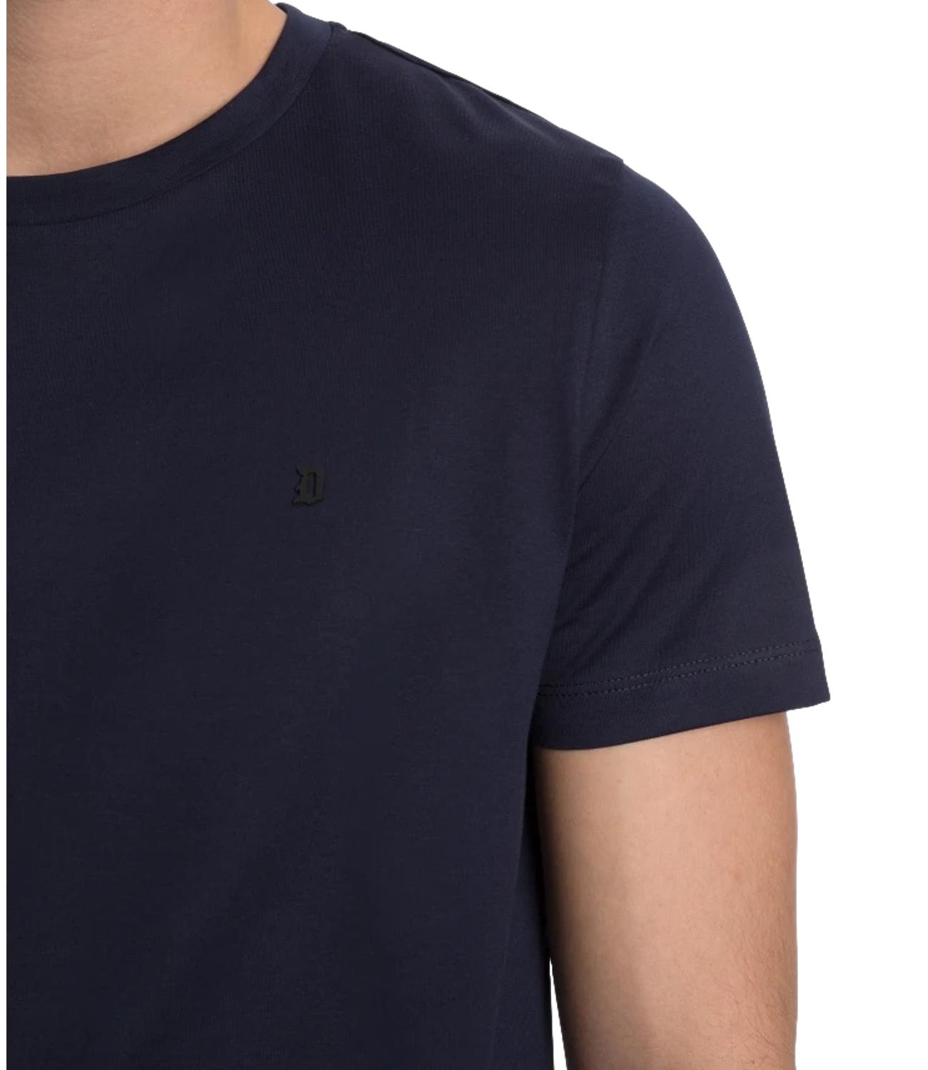 Dondup T-Shirt girocollo blu universo uomo
