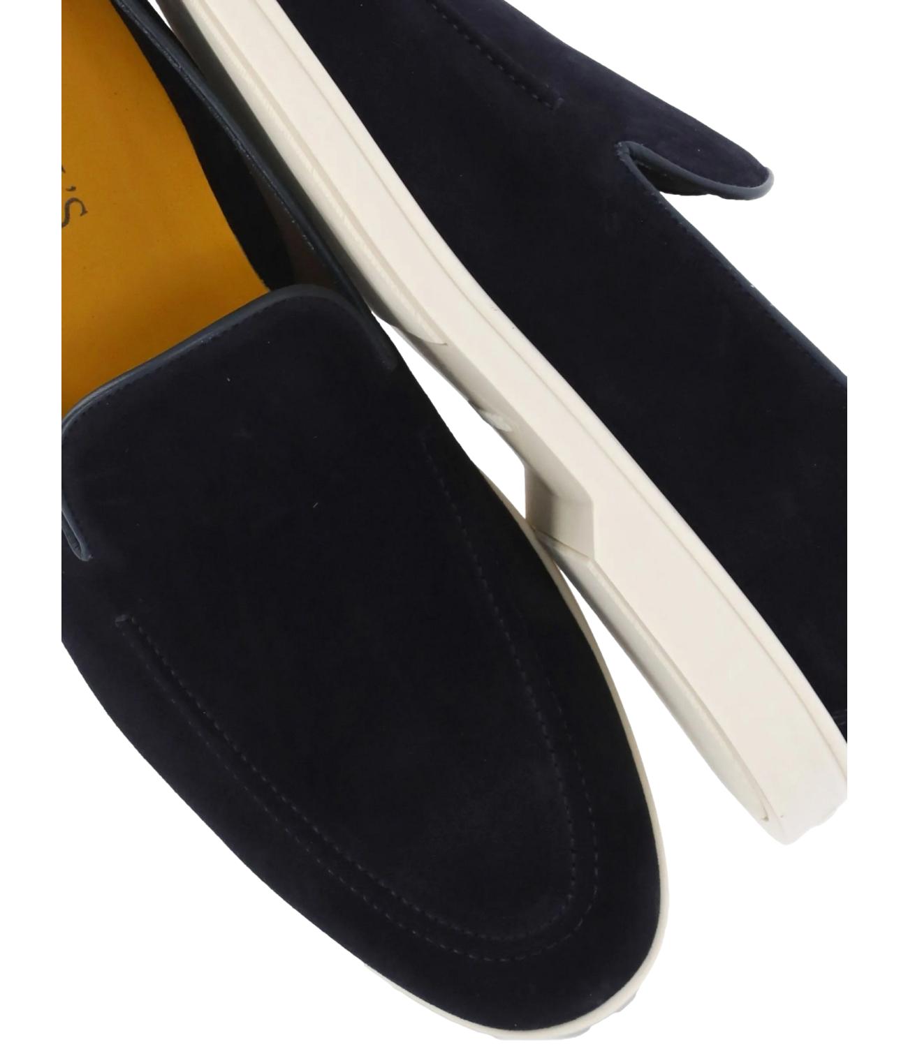 Slip on blu uomo vaschetta