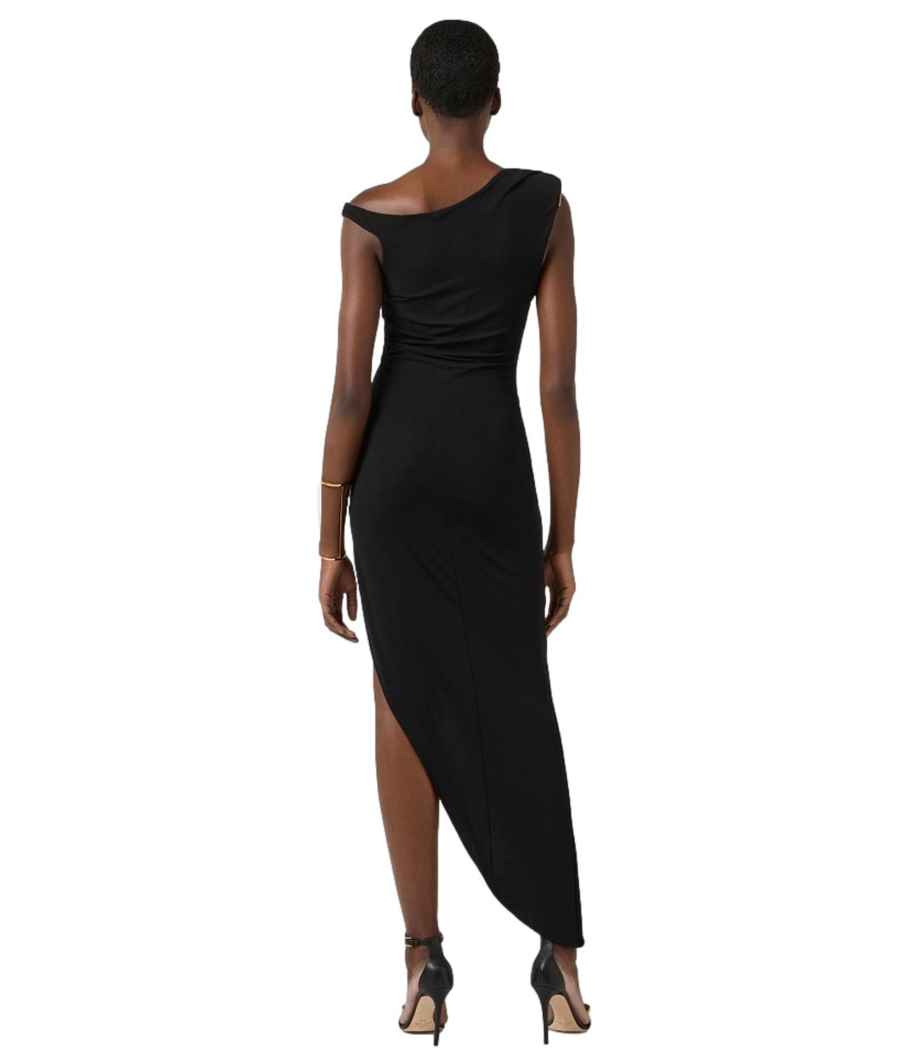 EF abito in jersey crêpe nero donna
