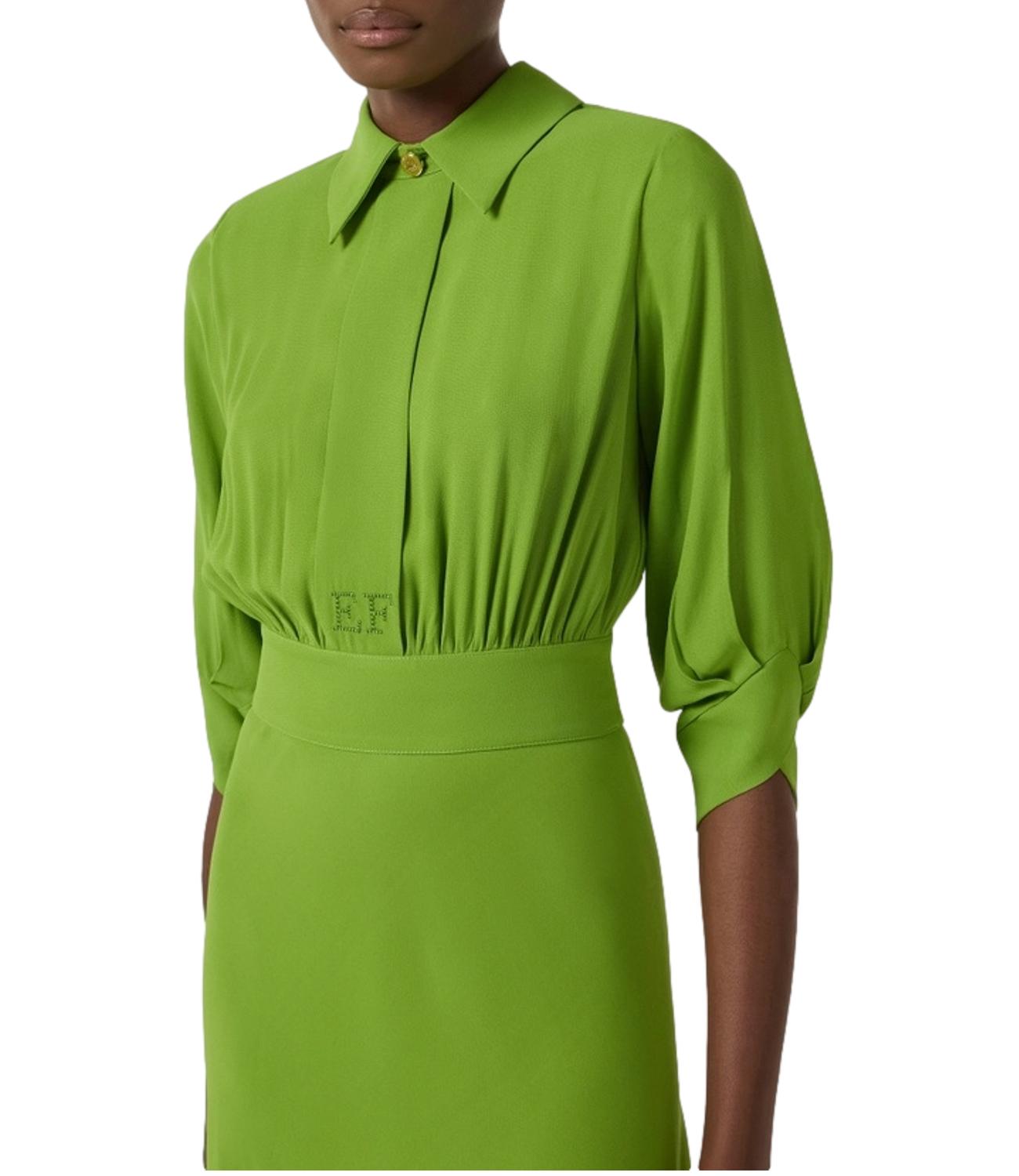EF Abito in georgette verde donna
