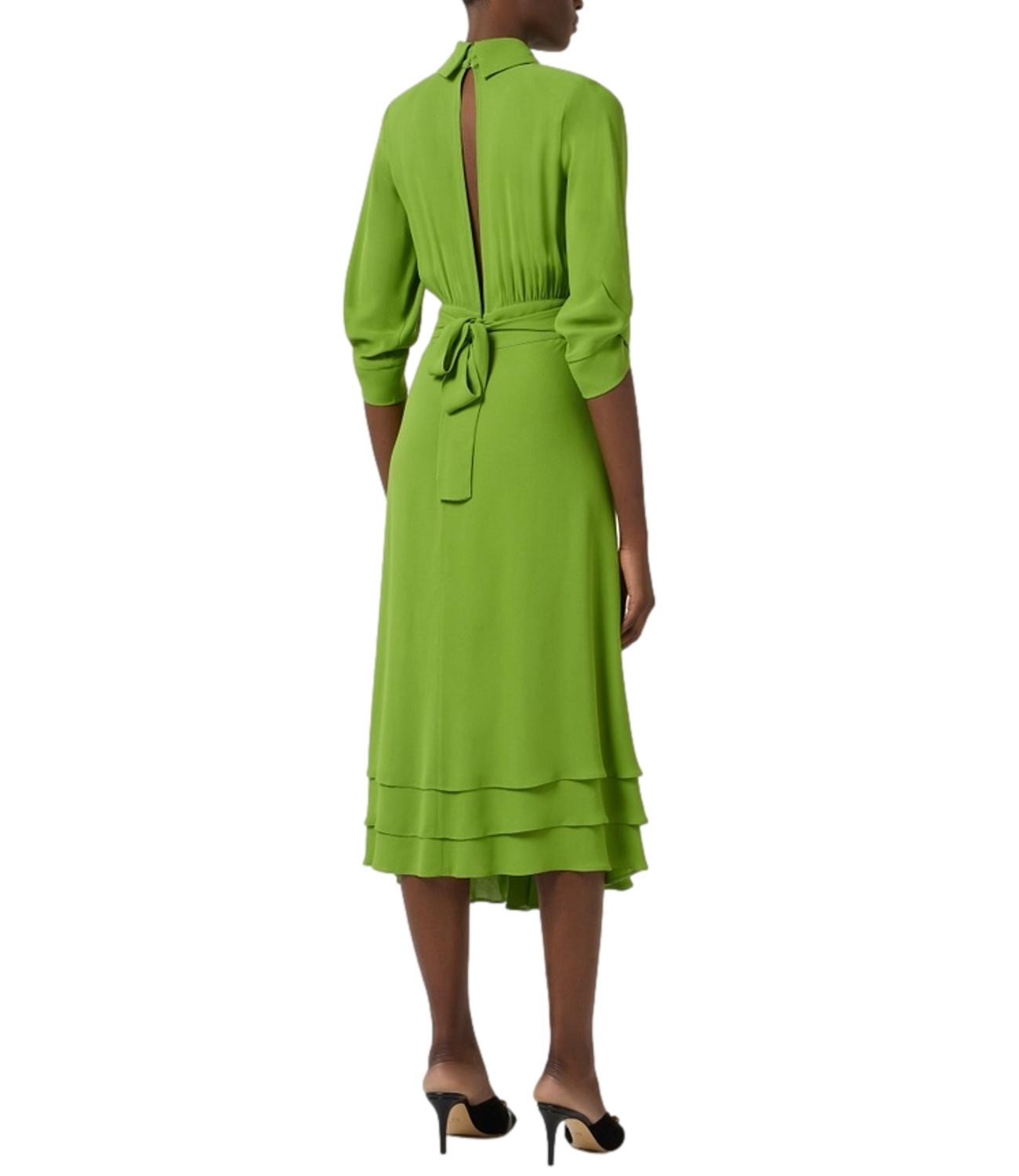 EF Abito in georgette verde donna